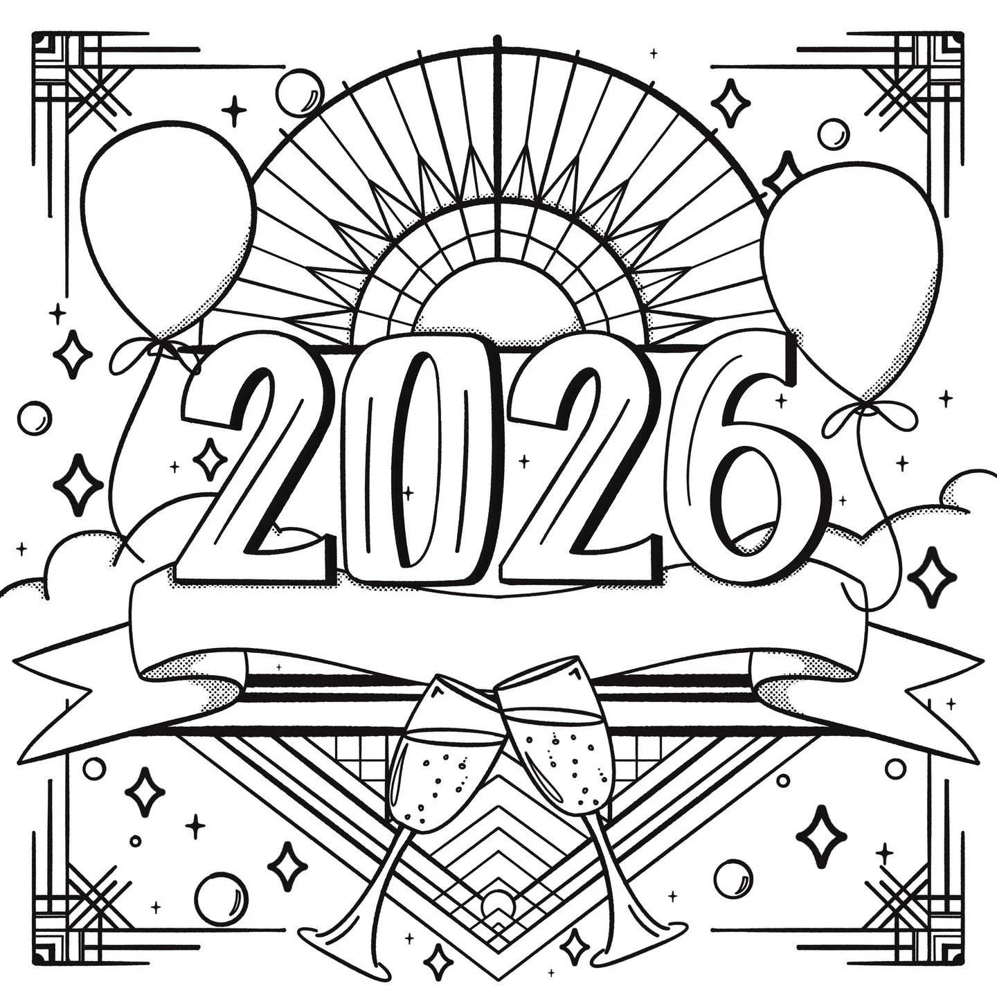 We are welcoming 2026 with wide arms and full hearts and leaving the sh!t of 2025 in the rearview mirror! Cheers to a new year ... our year!

Do yourself a favor and print out this coloring page, color it and put your biggest goal for 2026 in the ban