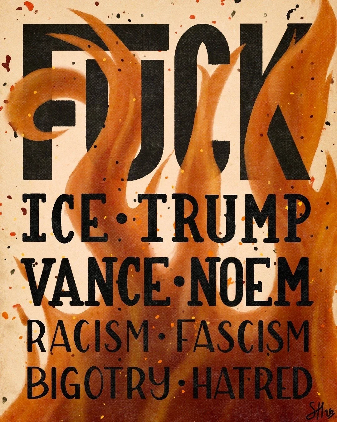 I&rsquo;ve been a little silent on what has been happening in this country, but I had to process it. Creating art is one of the best ways for me to do that. Anyway, if it wasn&rsquo;t evident before, now it is. 

#iceout #abolishice #fuckice #artisre