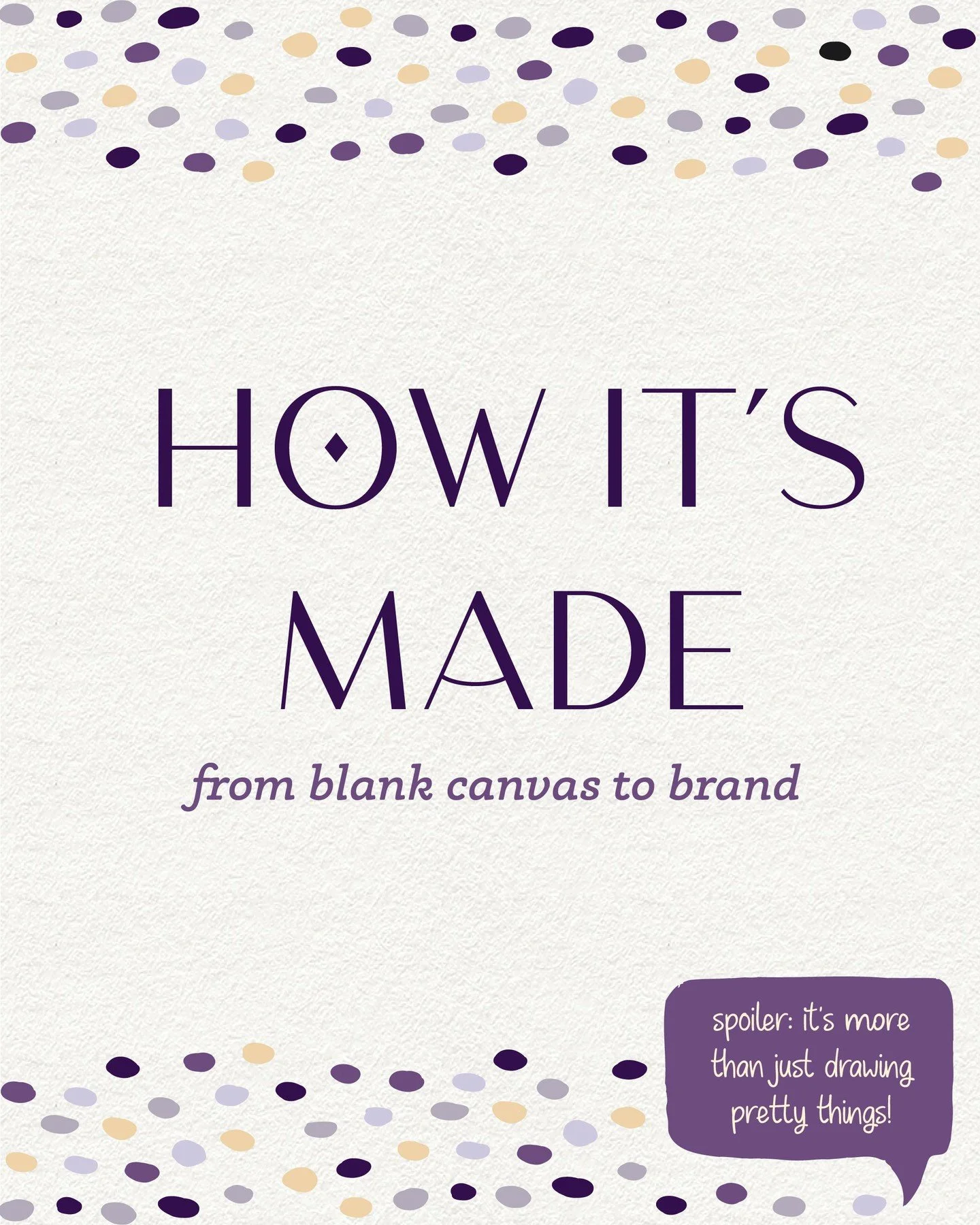 Ever wonder what actually goes into building a brand from scratch? Let me show you. 👇

- It starts with a conversation, not a canvas. I need to understand your story before I can tell it visually. 
- Then comes strategy &mdash; moodboards, creative 