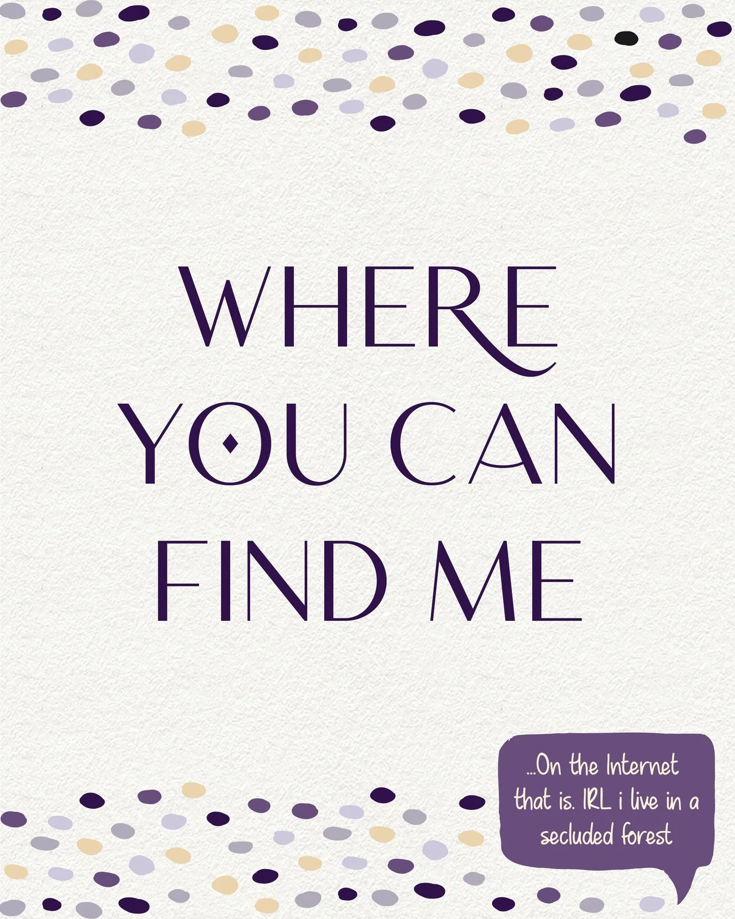 This month I told you what I make, why I make it, who it's for, and a little bit about the winding road that brought me here. And now: here's where to find me when you're ready.

Socials: @something_newdesigns &mdash; always home base. 
Website: some