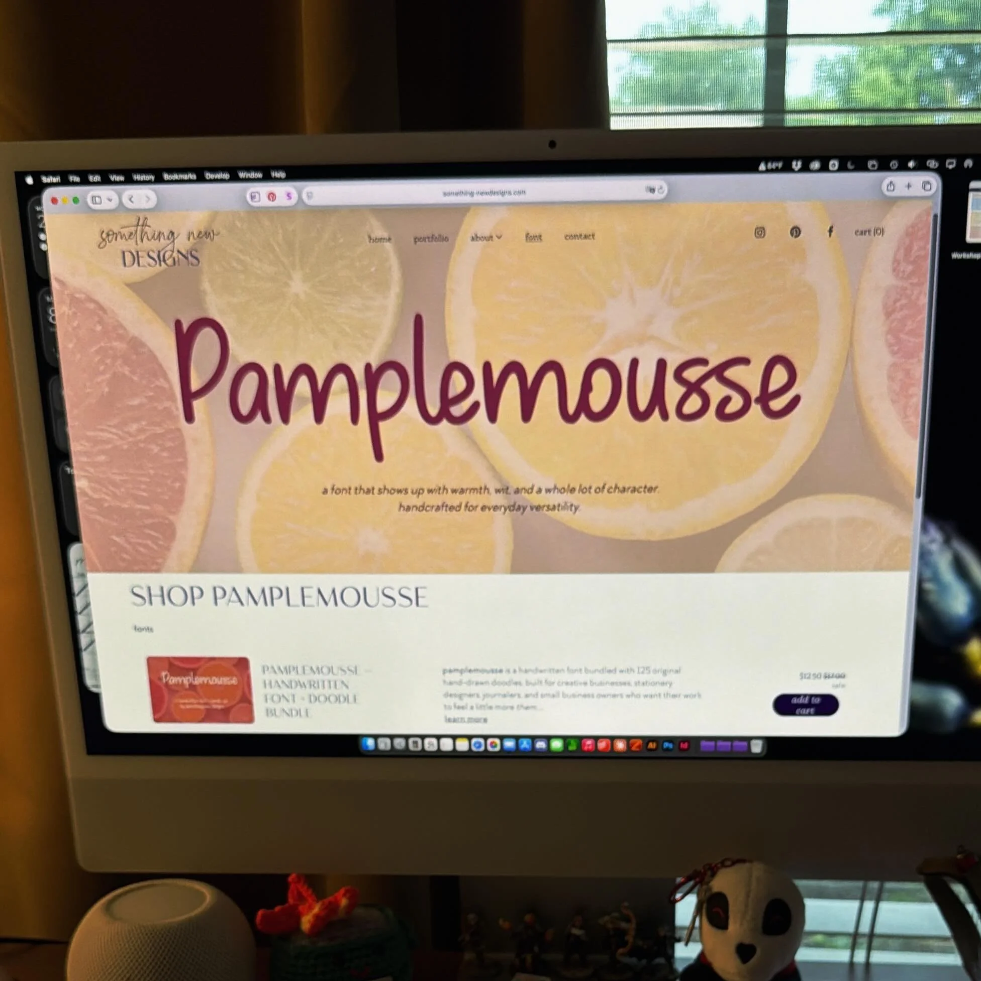 Pamplemousse is live. 🍊she&rsquo;s my handwriting, two decades worth of grief (hello, SCI), 6+ years of on-and-off work, and one very stubborn decision to finish what I started. Toady also marks 10 years of something new designs. I absolutely planne