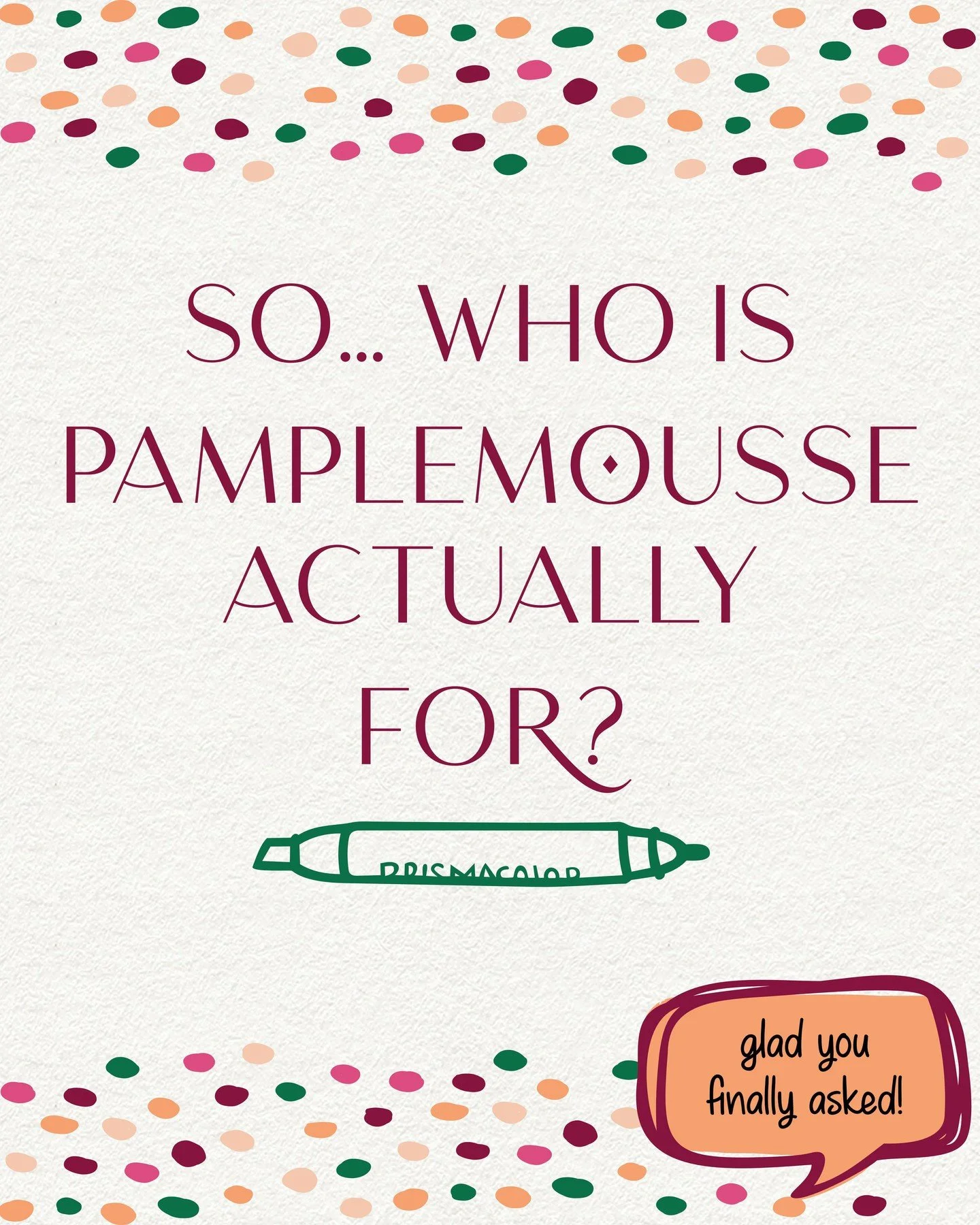 I&rsquo;ve been posting about Pamplemousse for weeks and I just realized I never actually told you who she&rsquo;s for. my bad. 🍊 so let&rsquo;s fix that.
- she&rsquo;s for the brand builder whose fonts are fine but something still feels a little st