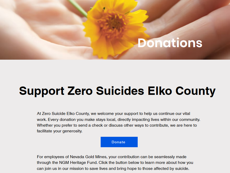 New Donation Page
