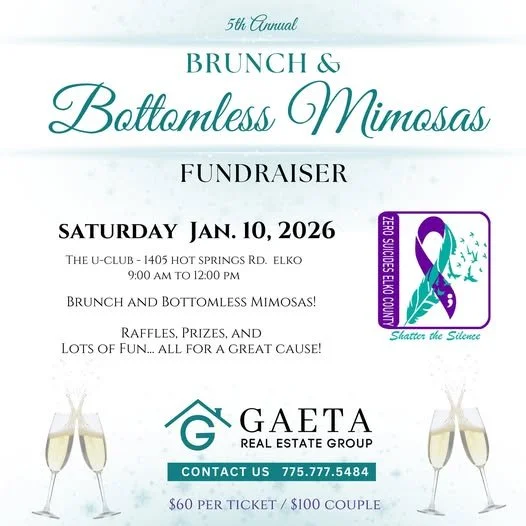 Brunch & Bottomless Mimosas 2026 fundraiser for Zero Suicides Elko County by Gaeta Real Estate Group
