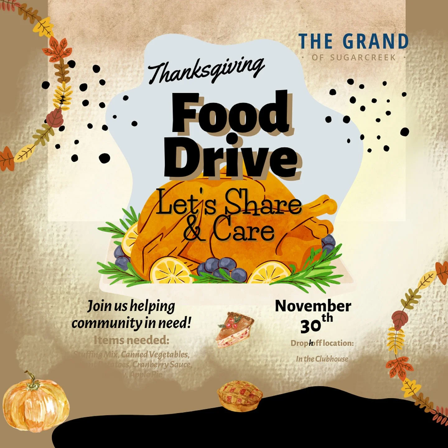 🦃 There&rsquo;s still time to give back! 🥫We&rsquo;re partnering with Dayton Recovery Project Inc. this holiday season to support their Thanksgiving Food Drive and help local families in need.Bring your canned food donations to the clubhouse now th