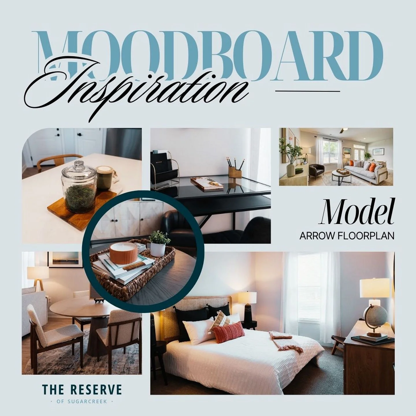 Let&rsquo;s show our Arrow Floorplan some love 🤍This 2 bedroom, 2 bath beauty offers 1,101 square feet of thoughtfully designed space, and we&rsquo;re obsessed with how this mood board brings it to life.✨ Under-cabinet lighting✨ Stainless steel appl