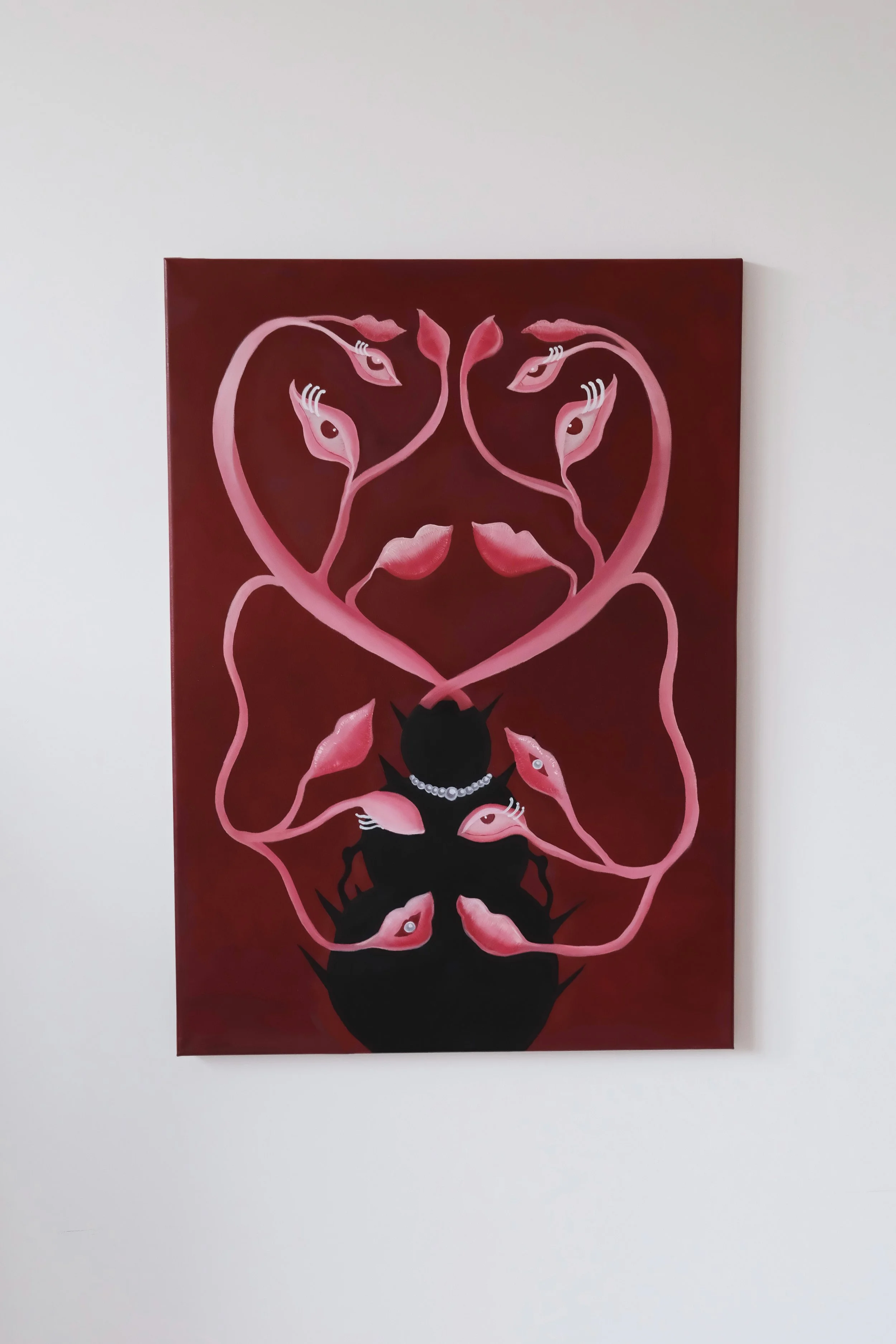 L'Amour Triumph (2005) Oil on French Cotton (70x50)

In "L'Amour Triumph - Love Wins", the feminine force emerges victorious through ecstatic union and boundless surrender.

