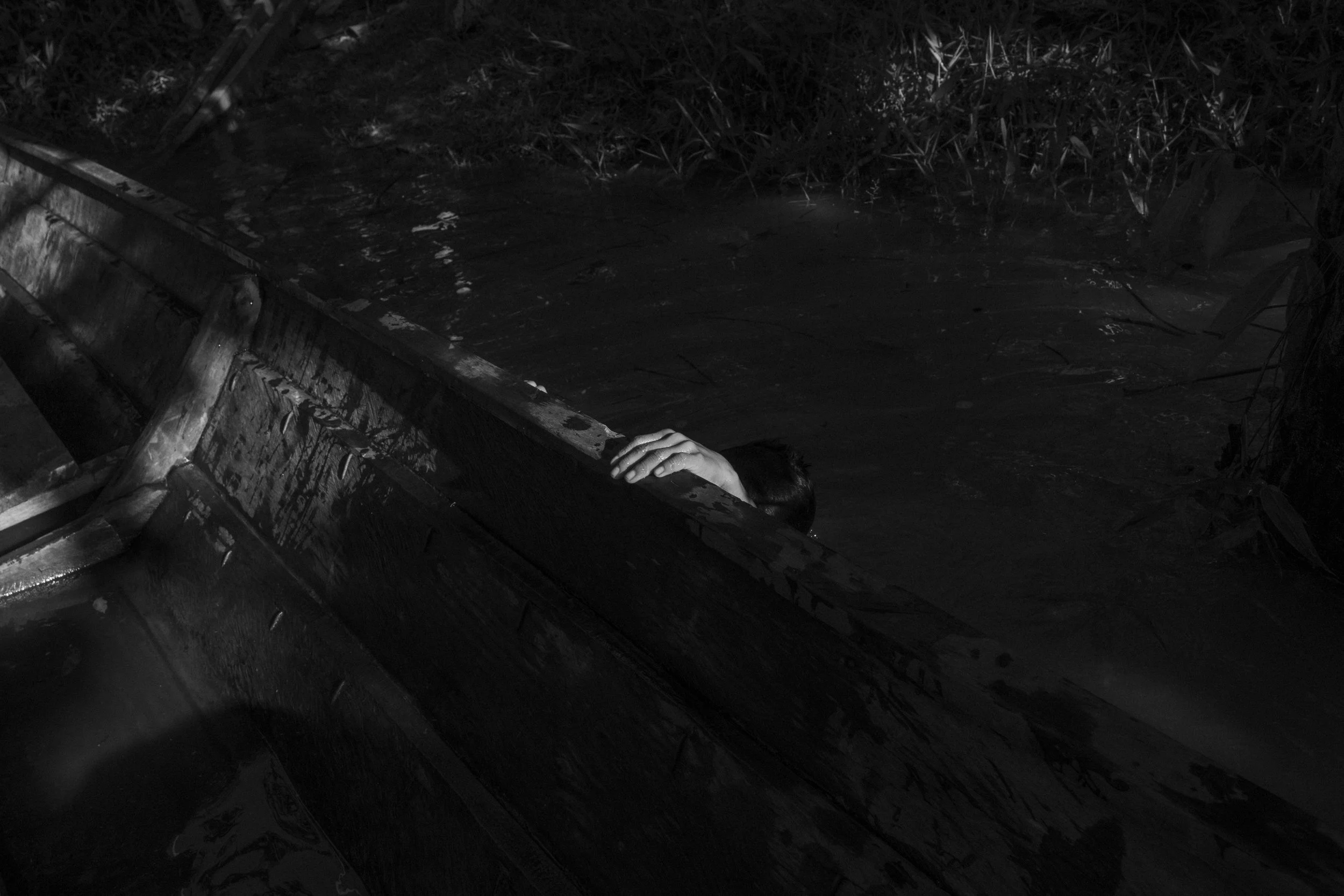 A Mayoruna child swims in the Curuçá River within the Vale do Javari Indigenous Territory.