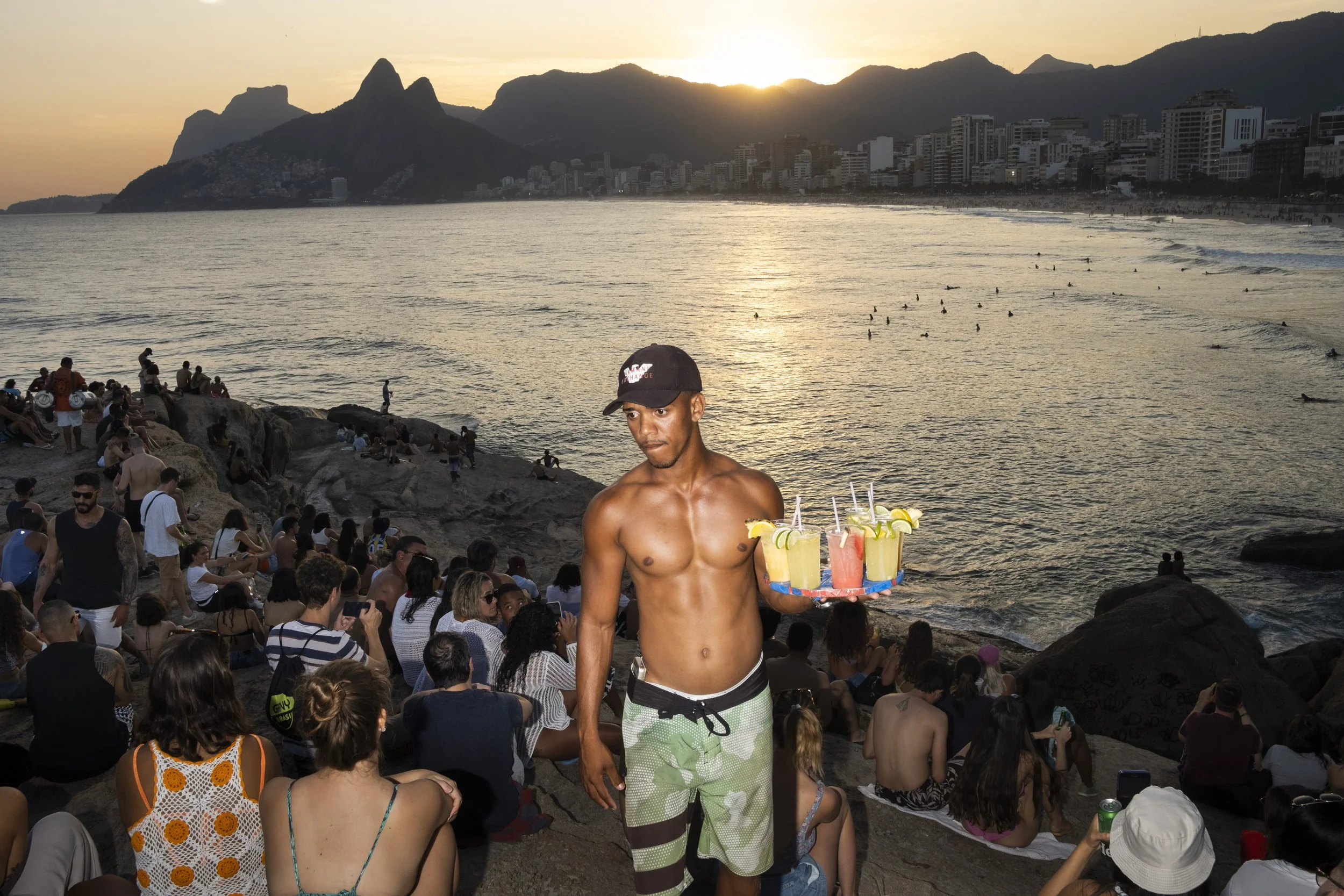 praia do Arpoador, no Rio de Janeiro.