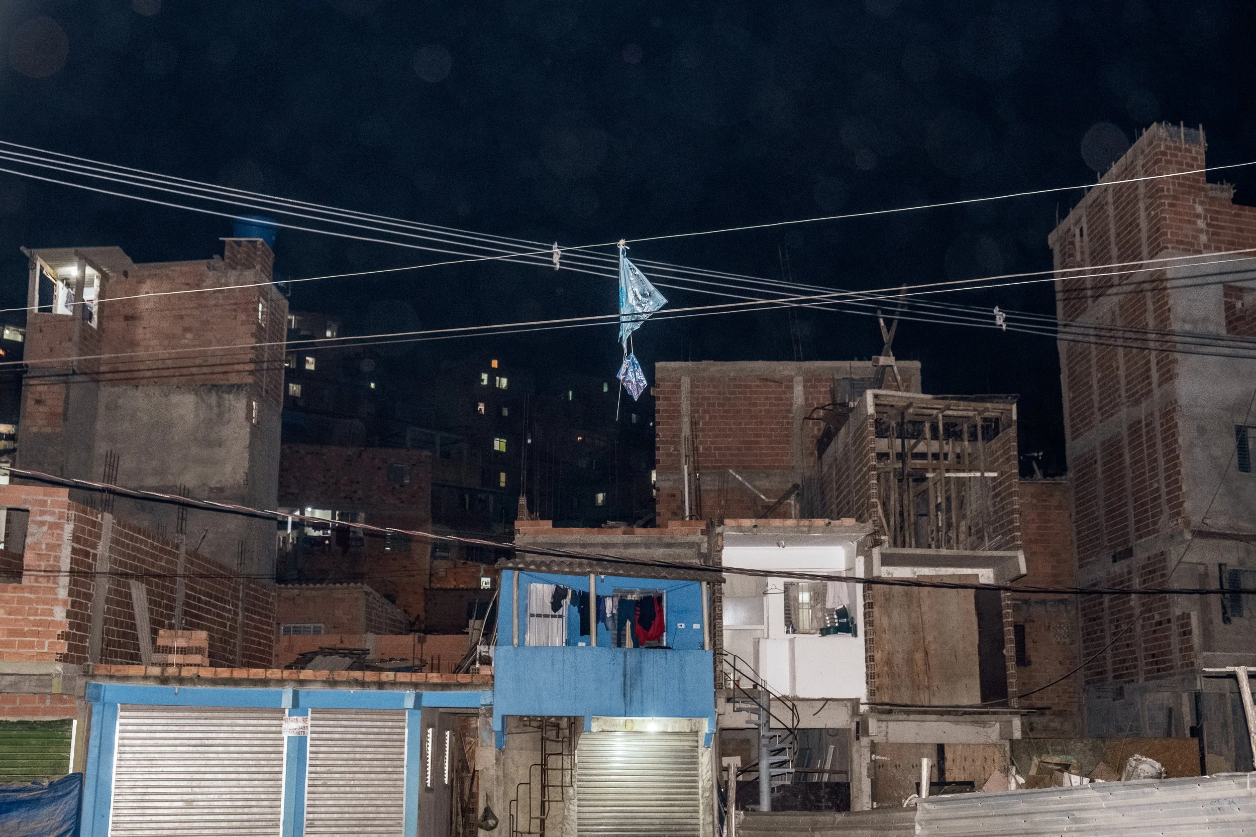 Comunidade da favela de Paraisópolis, em São Paulo — uma das áreas com maior densidade demográfica do país.