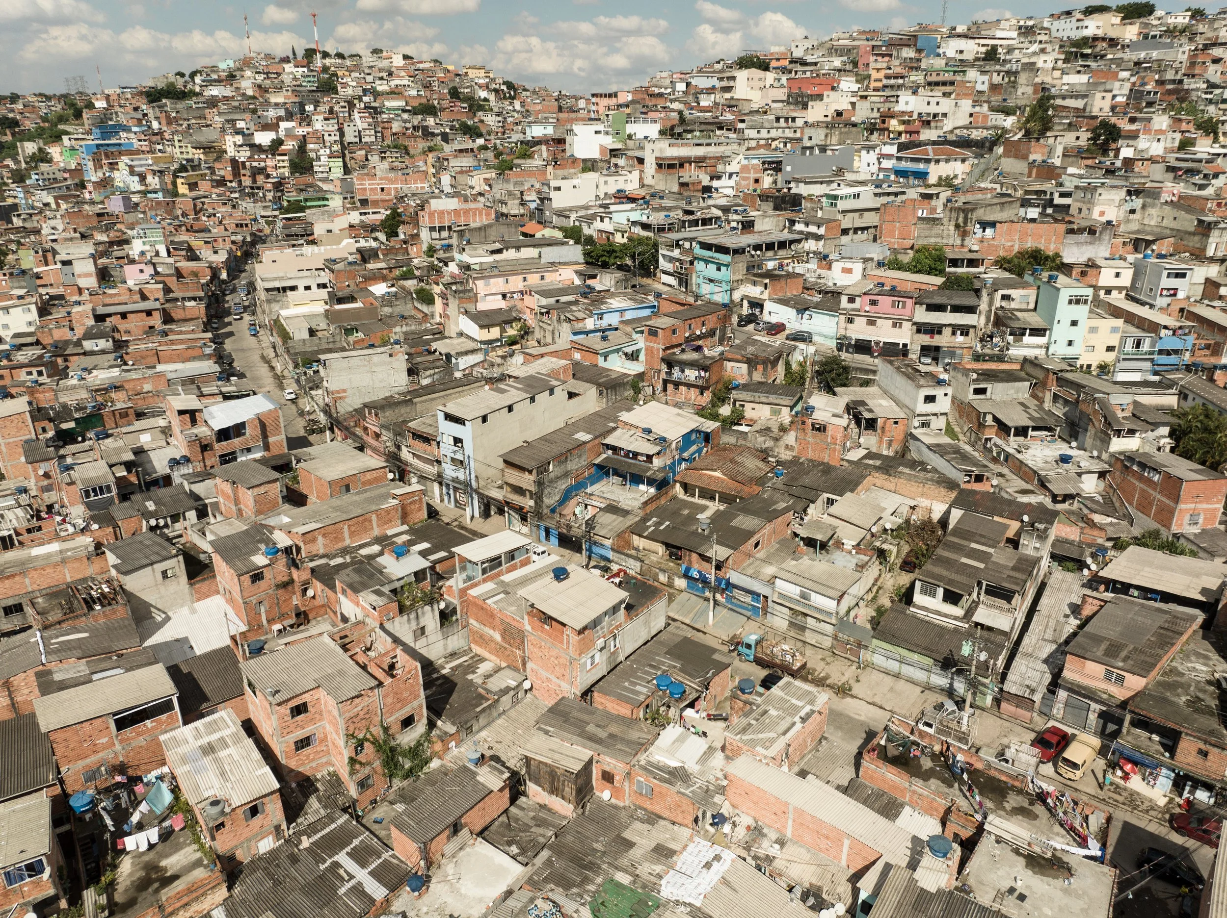 Vista da comunidade periférica da Brasilândia, na zona norte de São Paulo.