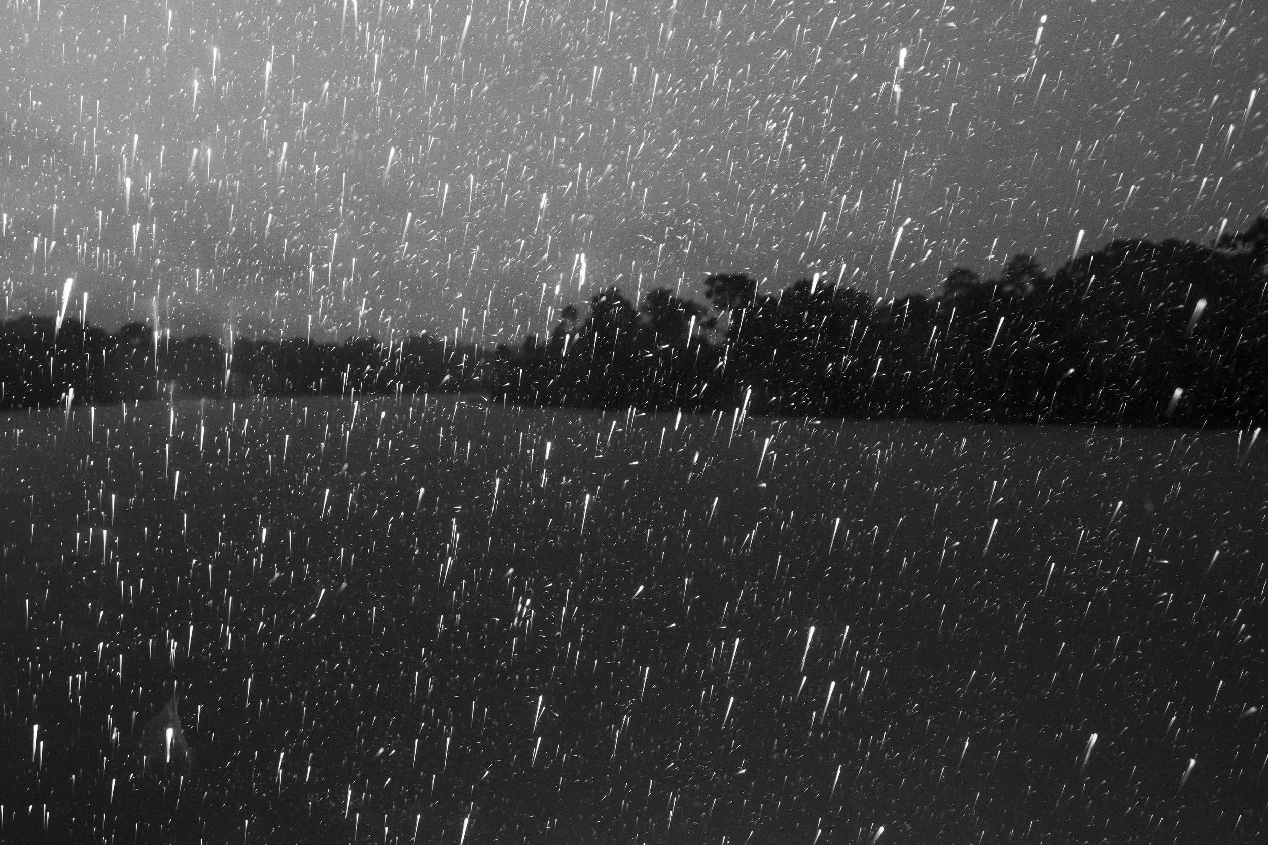 Heavy rain over the Curuçá River in the Vale do Javari Indigenous Territory.