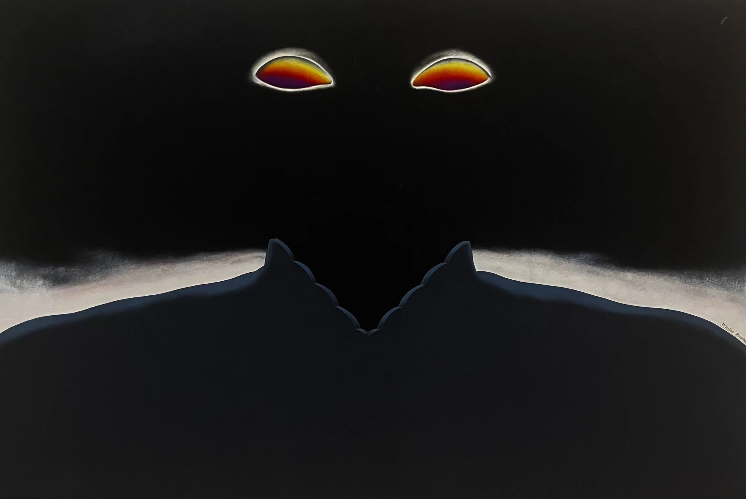 98 x 66 cm.