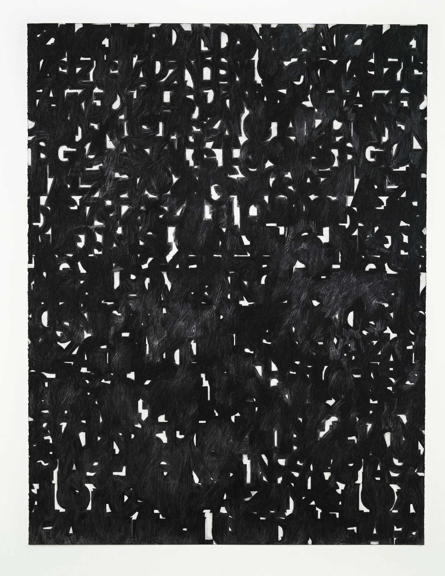 "GAZILLIONS VI," 2026, graphite on paper, 38 inches x 50 inches 