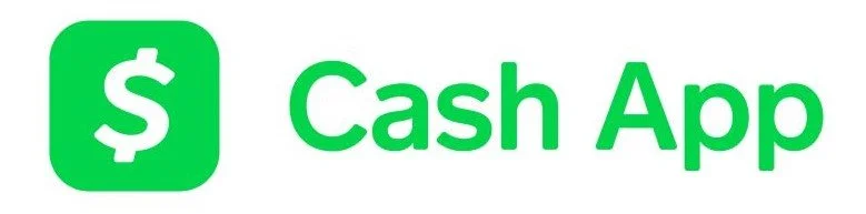 Cash App logo with dollar sign and green text stating 'Cash App'.