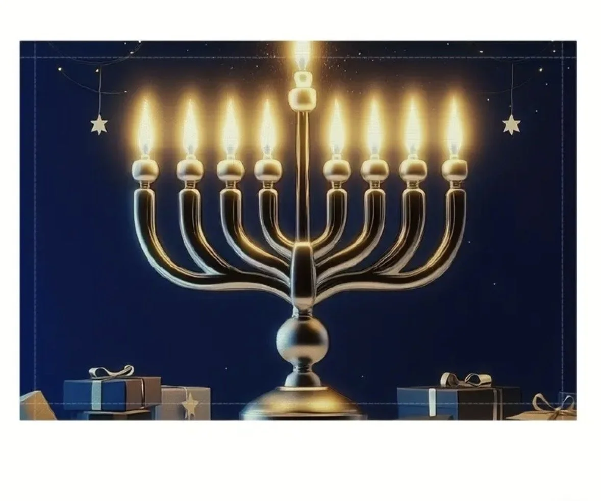 Chanukah Menorah Placemats