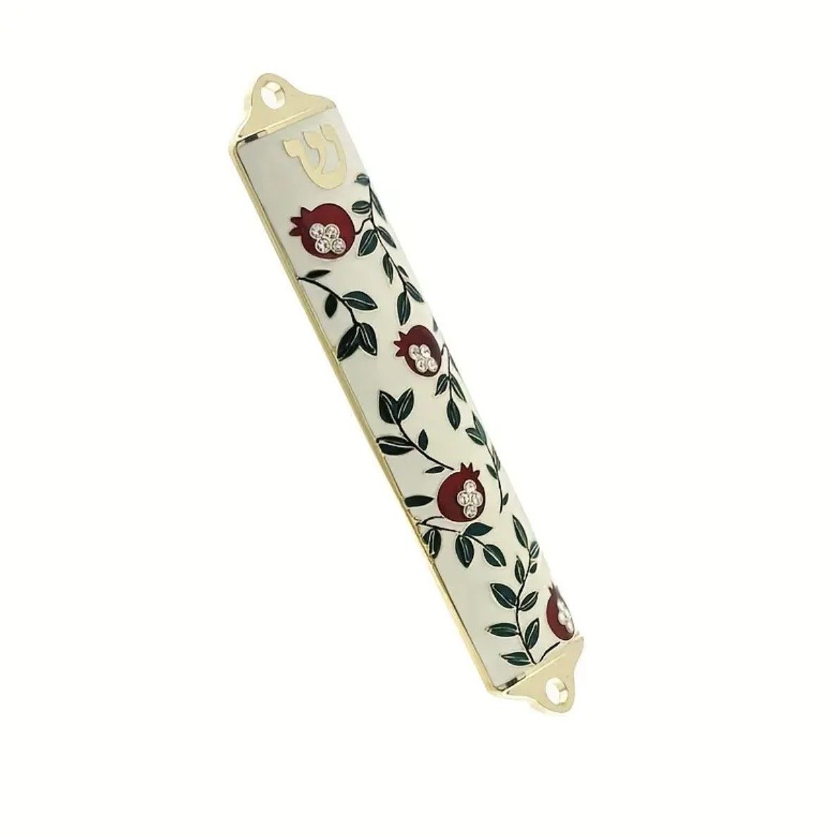 Pomegranate mezuzah case