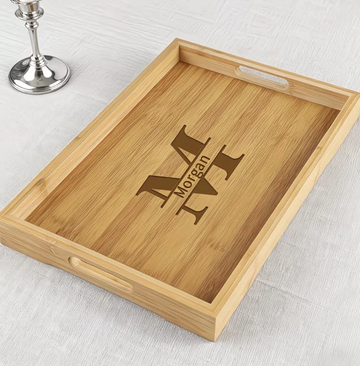 Customized wood tray