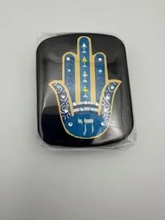 Blue Hamsa with Chai