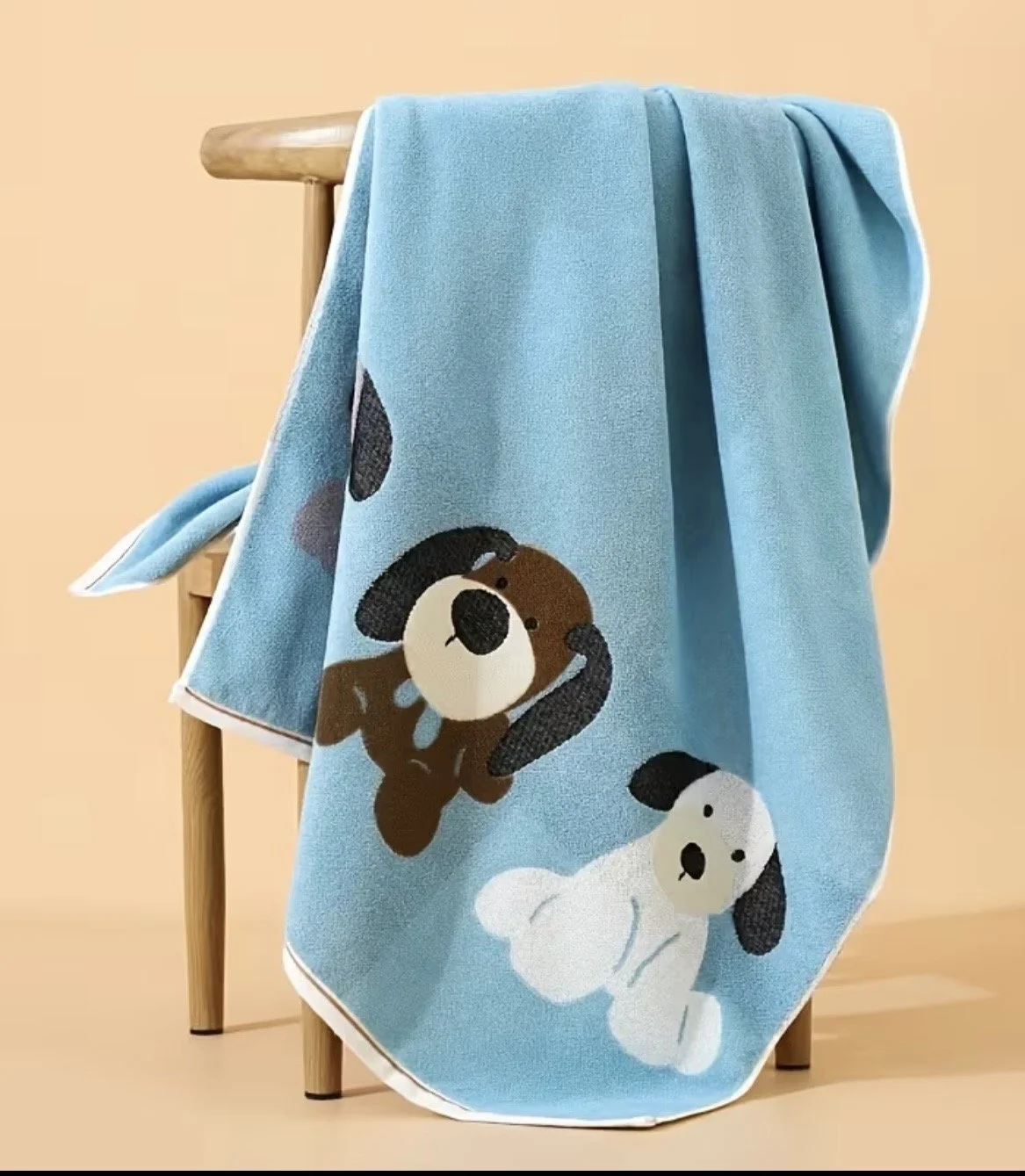 Dog bath towel in Blue