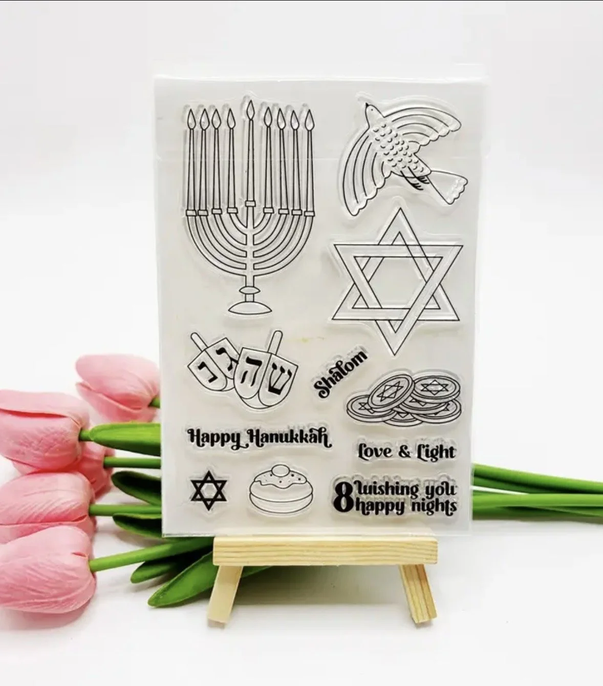 Color your own Chanukah Stamps