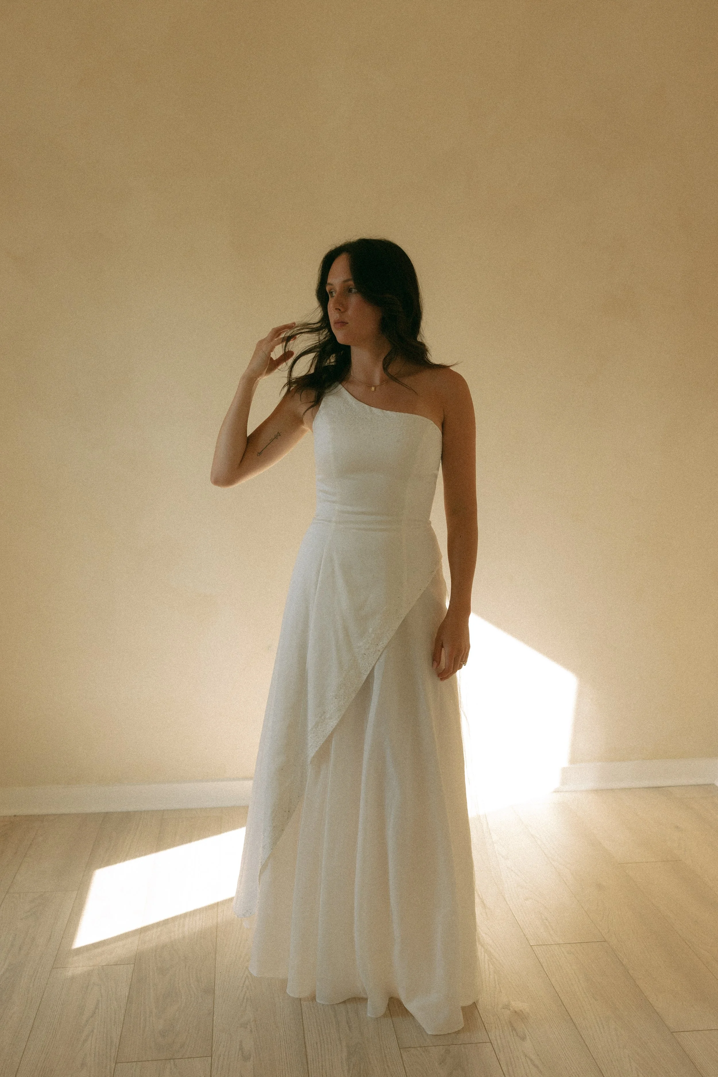 Morgan + Co Asymmetrical Dress