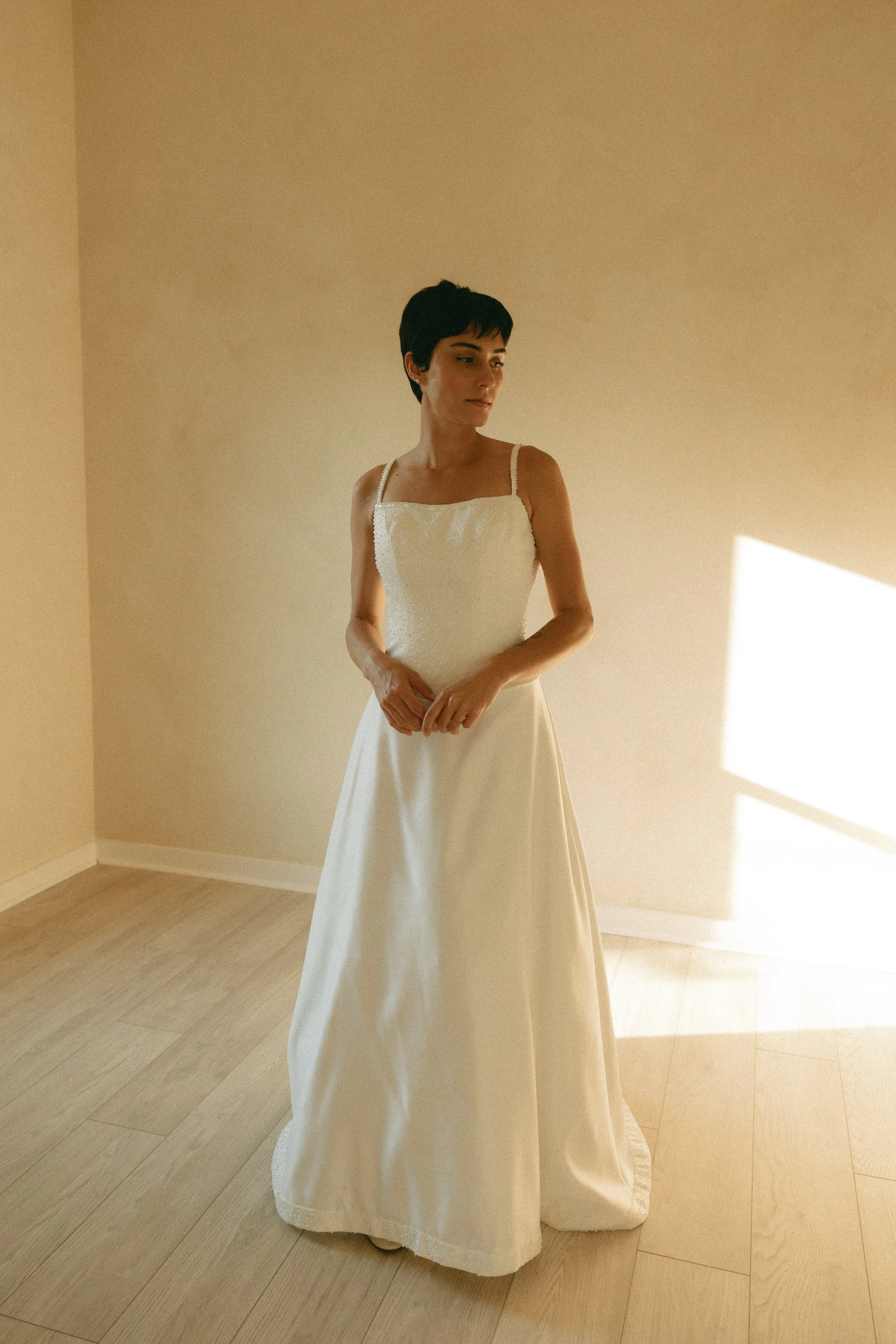 Mori Lee 2000's beaded two piece dress