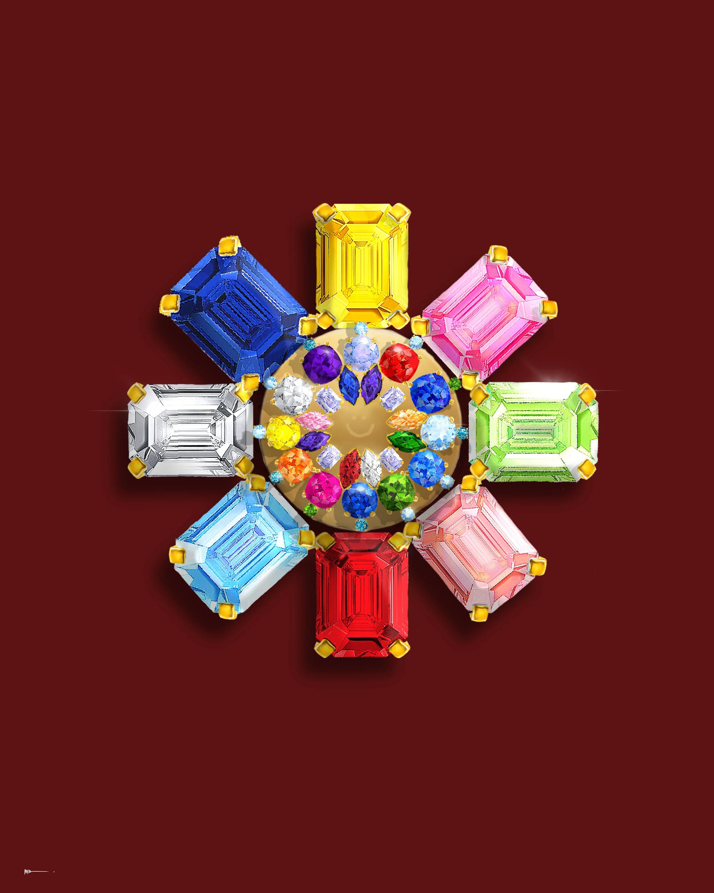 Gobstopper Brooch Print No. 1