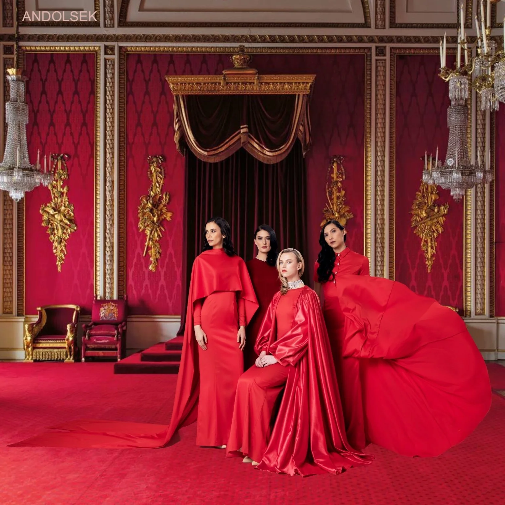 (Left to right) Kamali'i Kulani, Jenna DelloRusso, Morgan Olson, and Christina Niemann photographed by Michael Ori, Hair & Makeup by Vince Hernandez