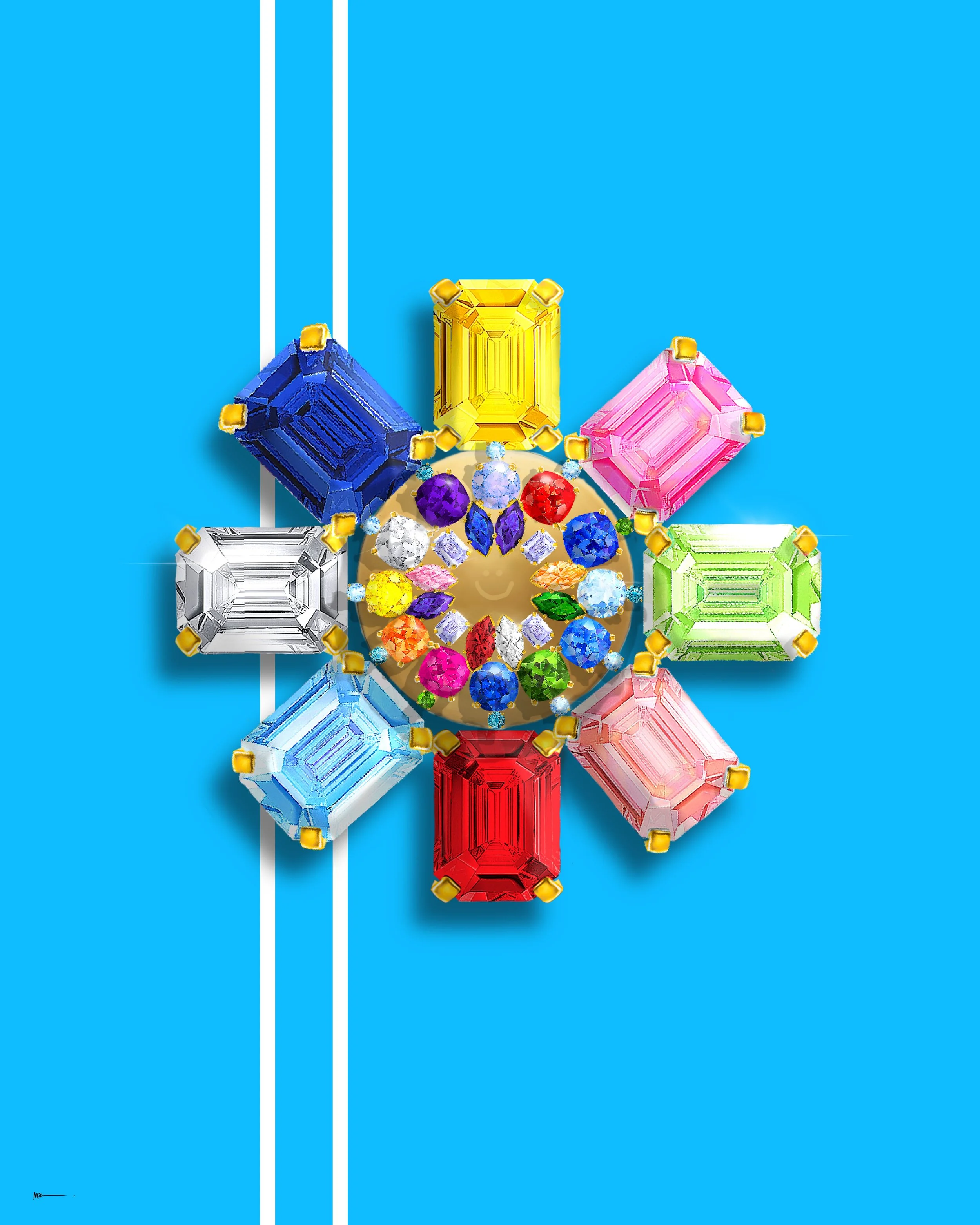Gobstopper Brooch Print No. 3