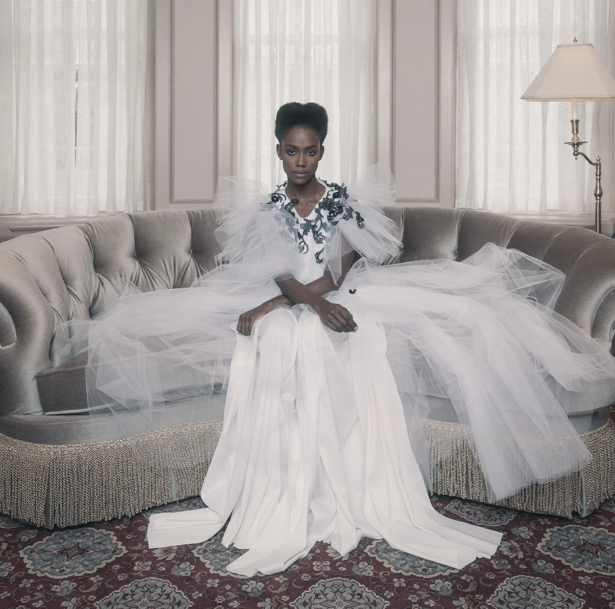 Dieumerci Kasemire photographed by Phillip Istomin, Hair by Steven Robertson, and Makeup by Liz Oyeneyin