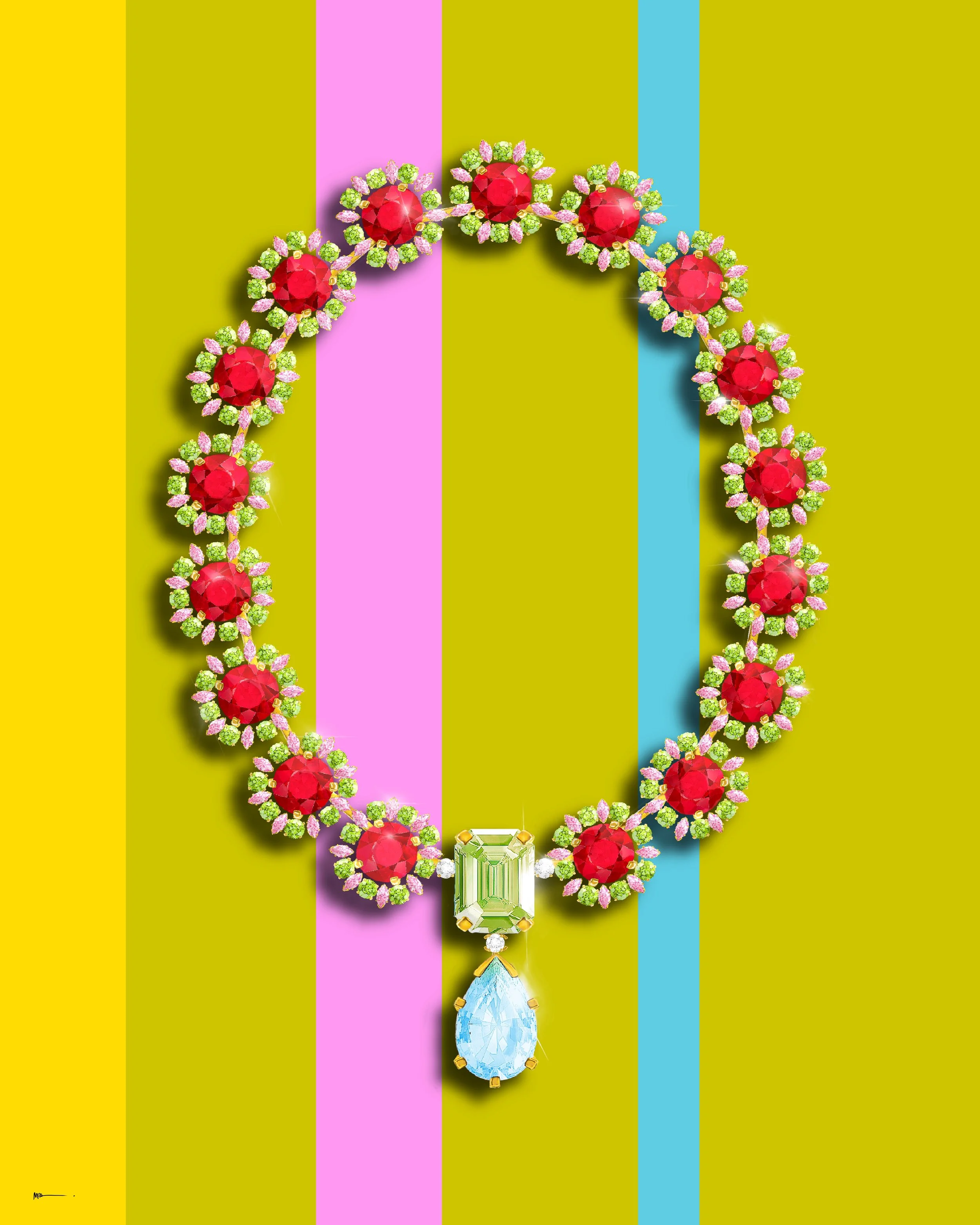 Apple Necklace Print No. 2