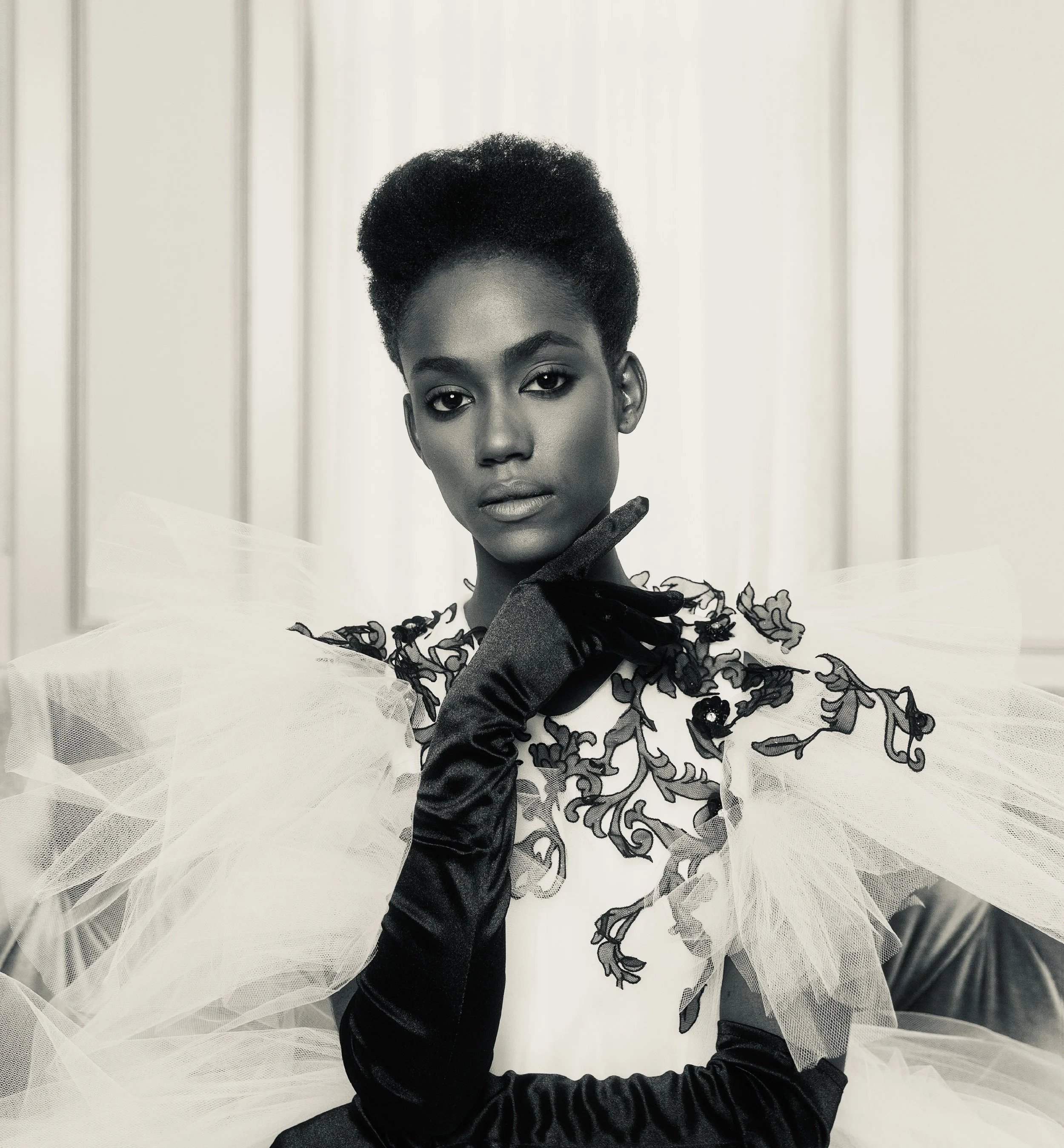 Dieumerci Kasemire photographed by Phillip Istomin, Hair by Steven Robertson, and Makeup by Liz Oyeneyin