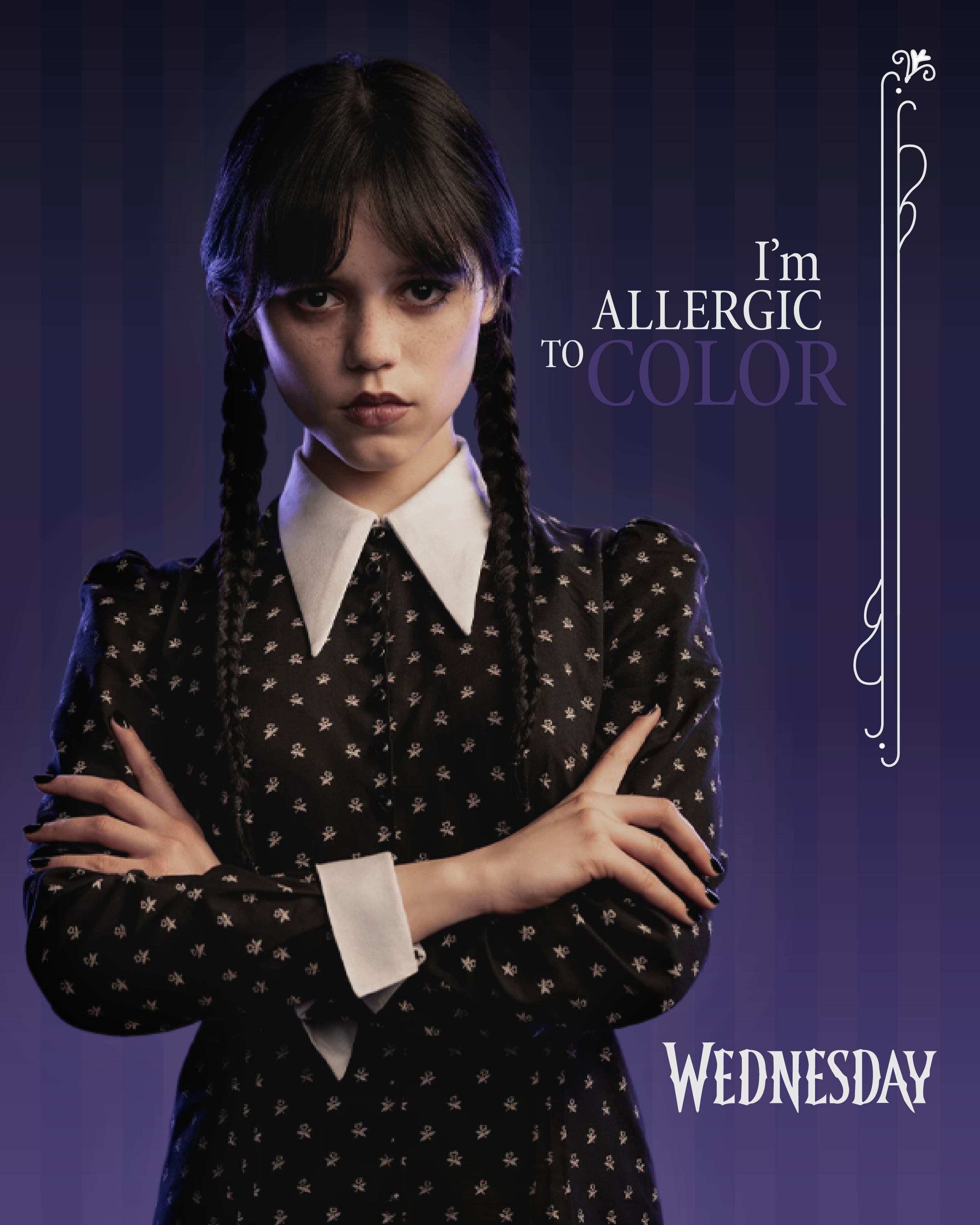 Wednesday-Inspired Character Posters