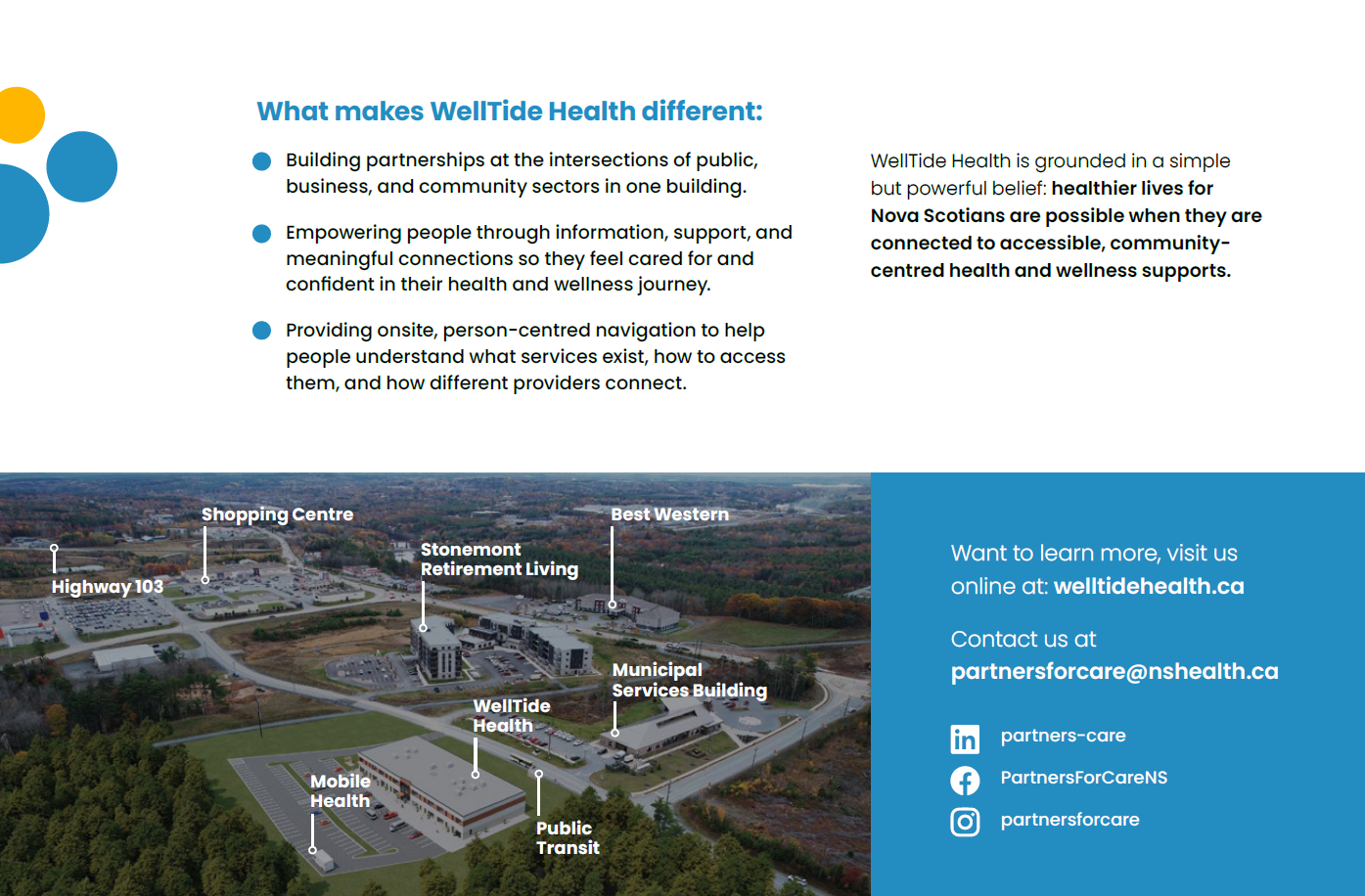 About WellTide Health Page Two Brochure