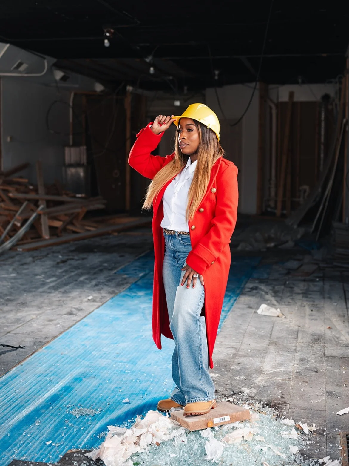 So I called @culturitpr @orgtiamarie &amp; @jermme because I needed a shoot at the new space before we started renovations.
*
I wanted to capture the condition that it was in when I purchased it. 
*
This shoot was perfect! It captured me as the devel
