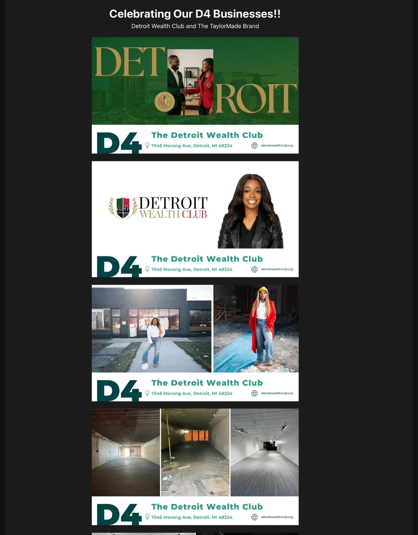 Thank you to our district business liaison Aftan Malone for spotlighting the Detroit Wealth Club in the district newsletter!!