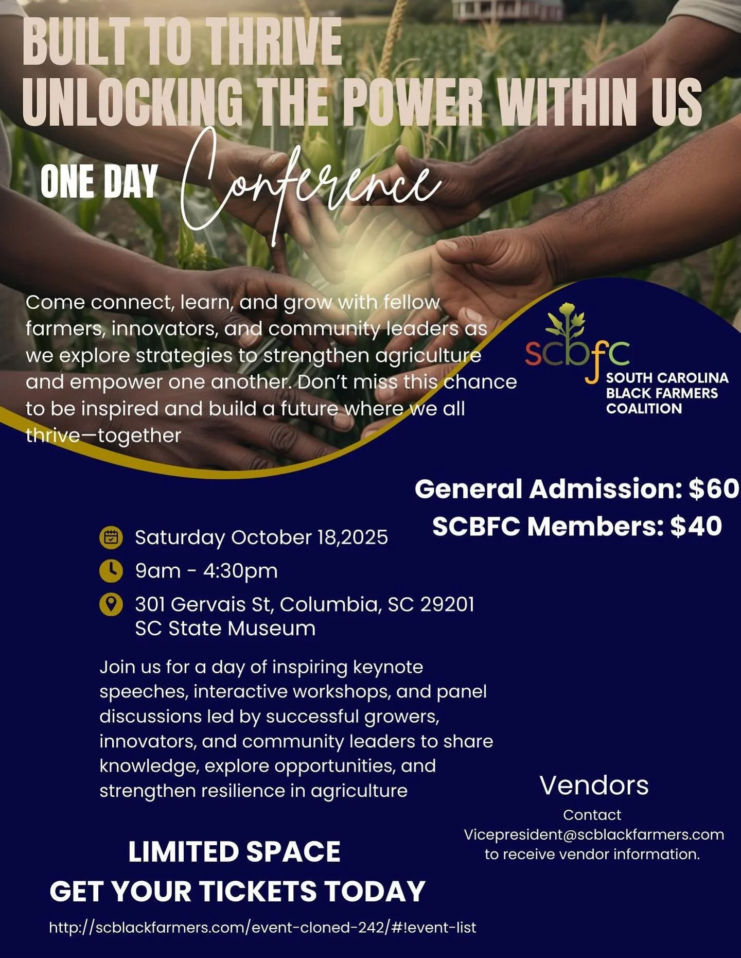 We’ve been so very blessed by our #SCBFC membership. Can hardly wait to gather with these good people again this October. Get cha tickets tahdey!! #builttothriveSCBFC