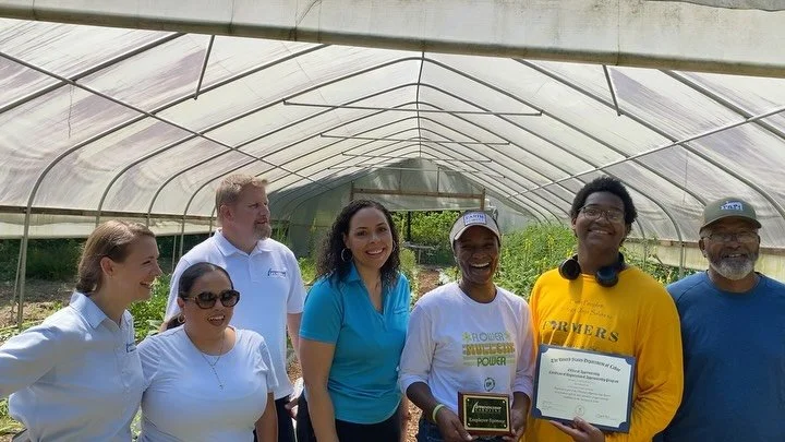 Hip hip horaaaay, we did a big thing today!! #EarthPeopleFarms just became the first National Registered Apprenticeship sponsor for Small Farm Business Manger in SC! The awesome team from @apprenticeship.carolina came down to St. Helena along with re
