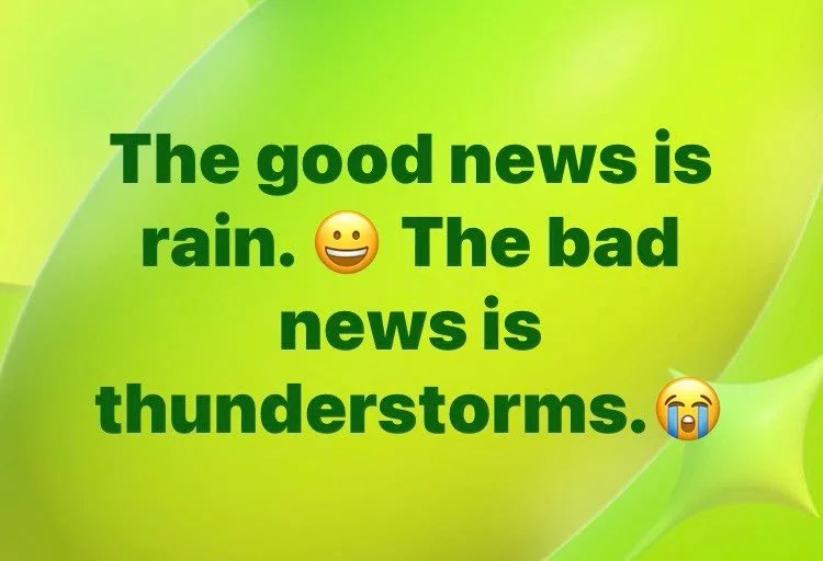 The life of a working micro farm + #agritourism business! We love the rain for us and all our farming partners&hellip;but now our #MaeFlowers event has to be postponed due to thunderstorms in the forecast for St. Helena Island. Hope to see you June 6