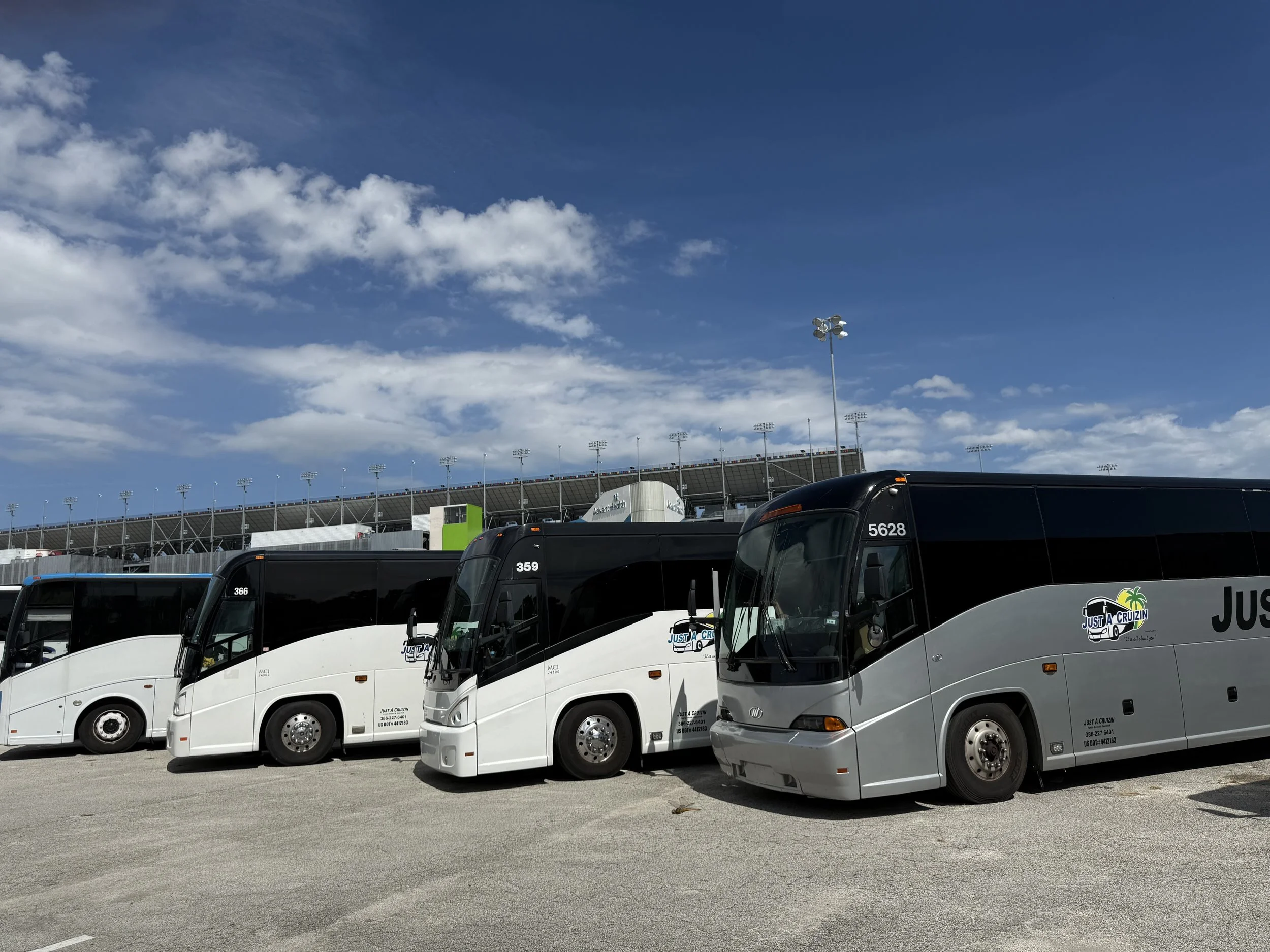 Charter bus in Daytona