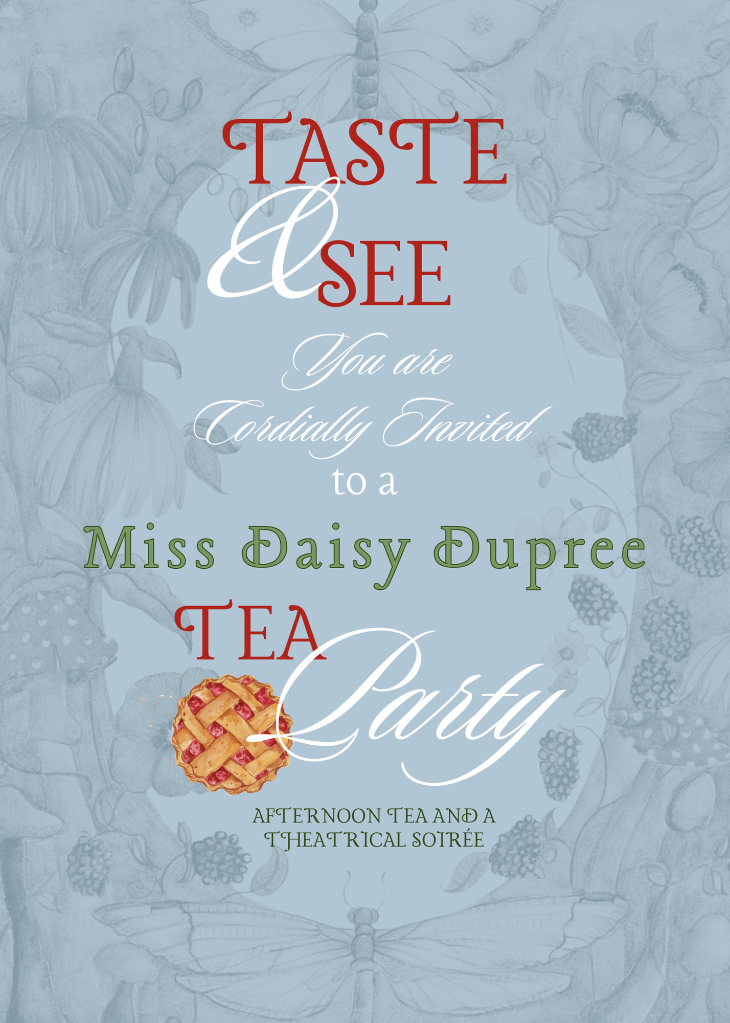 Taste and See Miss Daisy Tea Party and Theatrical Soiree March 29th 2026