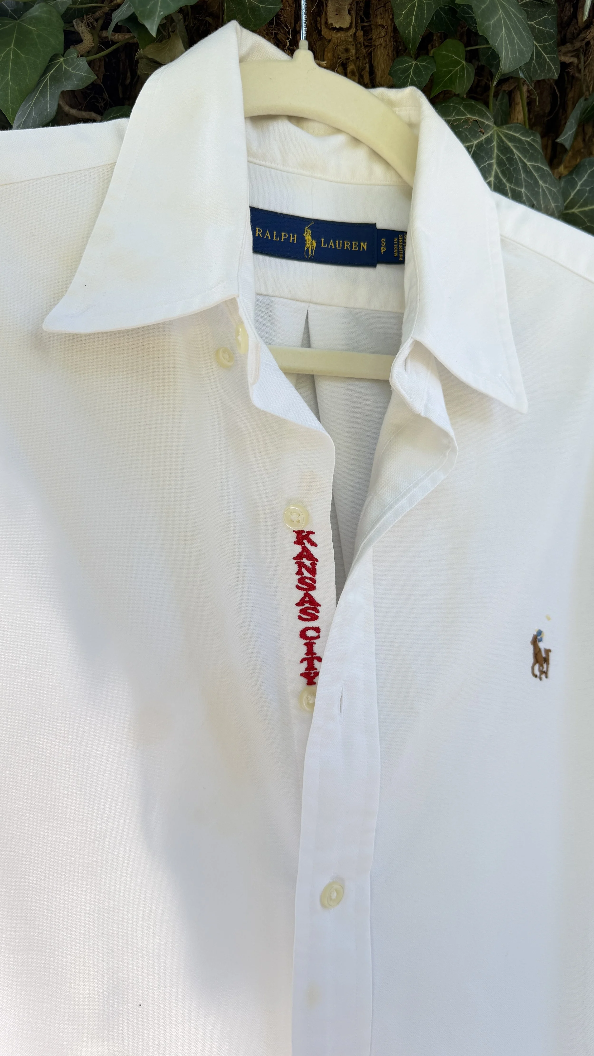 upcycled chiefs icon button-down // #109