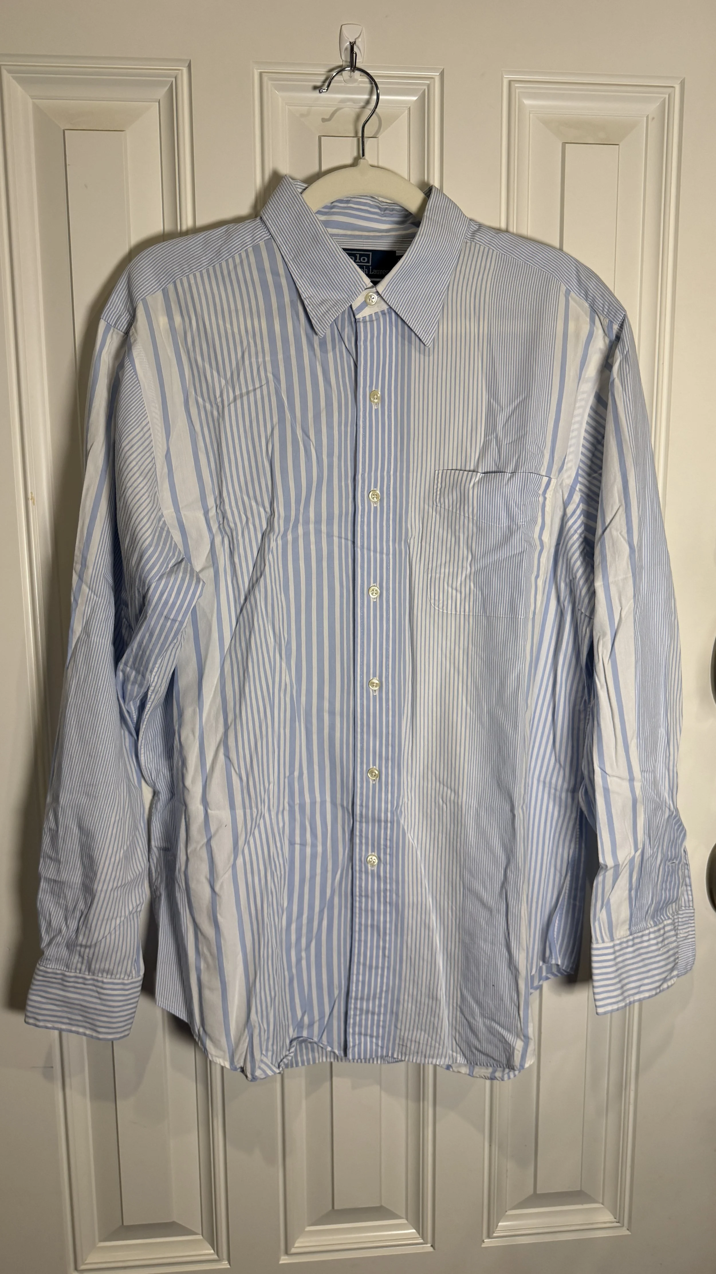 Polo Ralph Lauren Blue & White Stripe Button-Down (Alcott)
