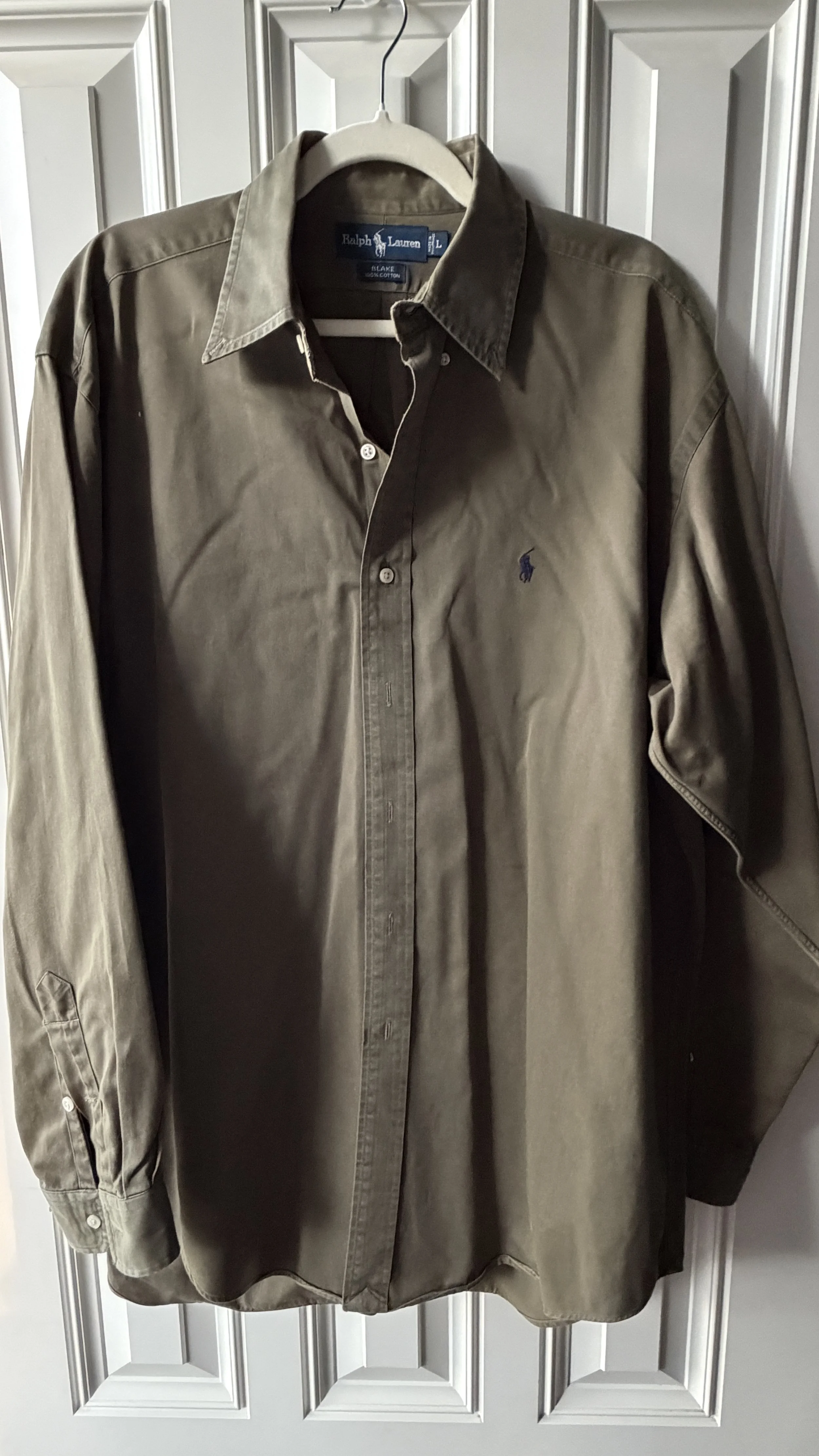 Ralph Lauren Taupe Brown Button-Down