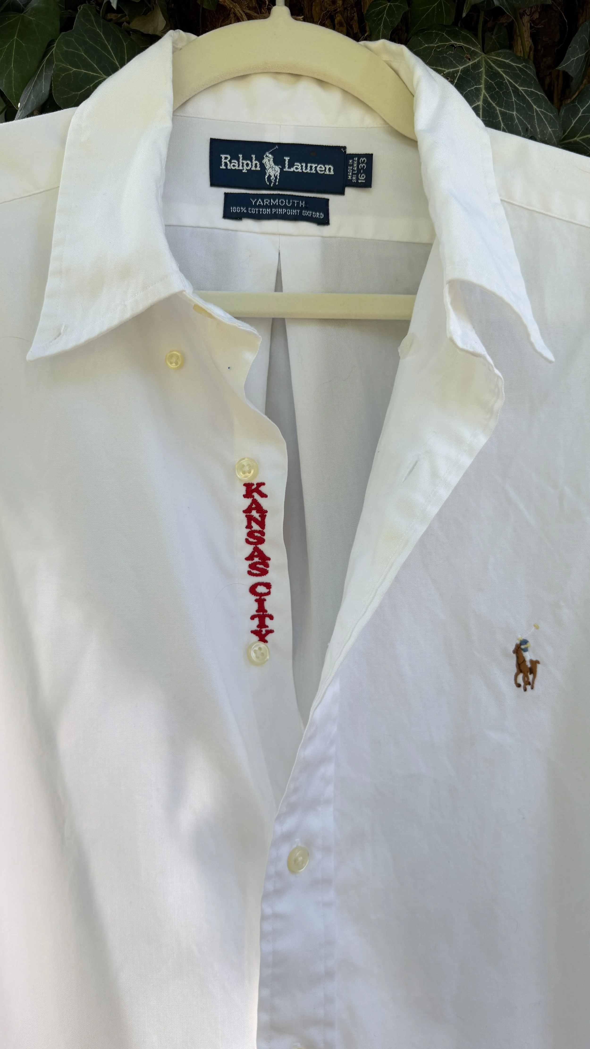 upcycled chiefs icon button-down // #108