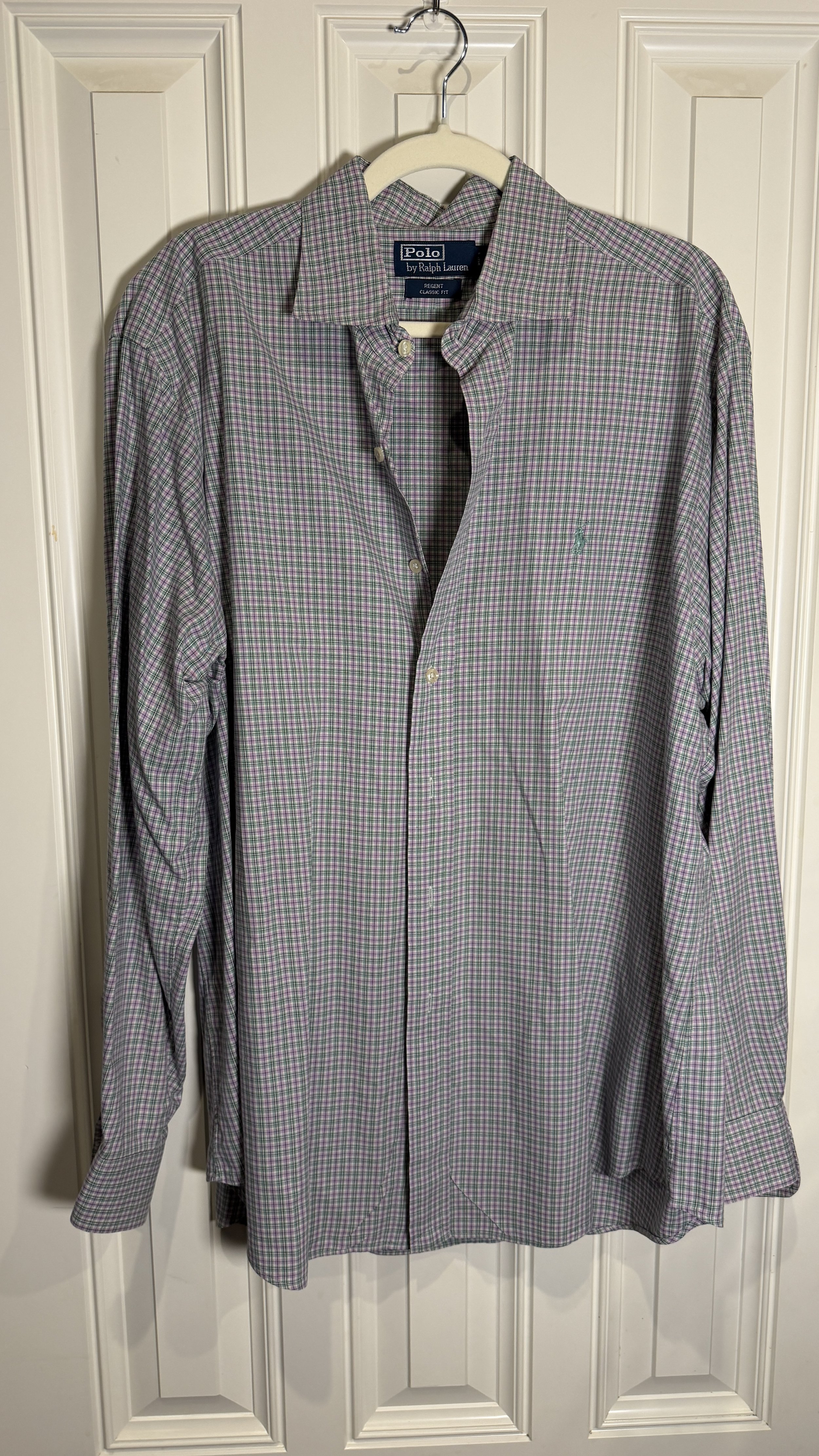 Ralph Lauren Purple & Green Plaid Button-Down