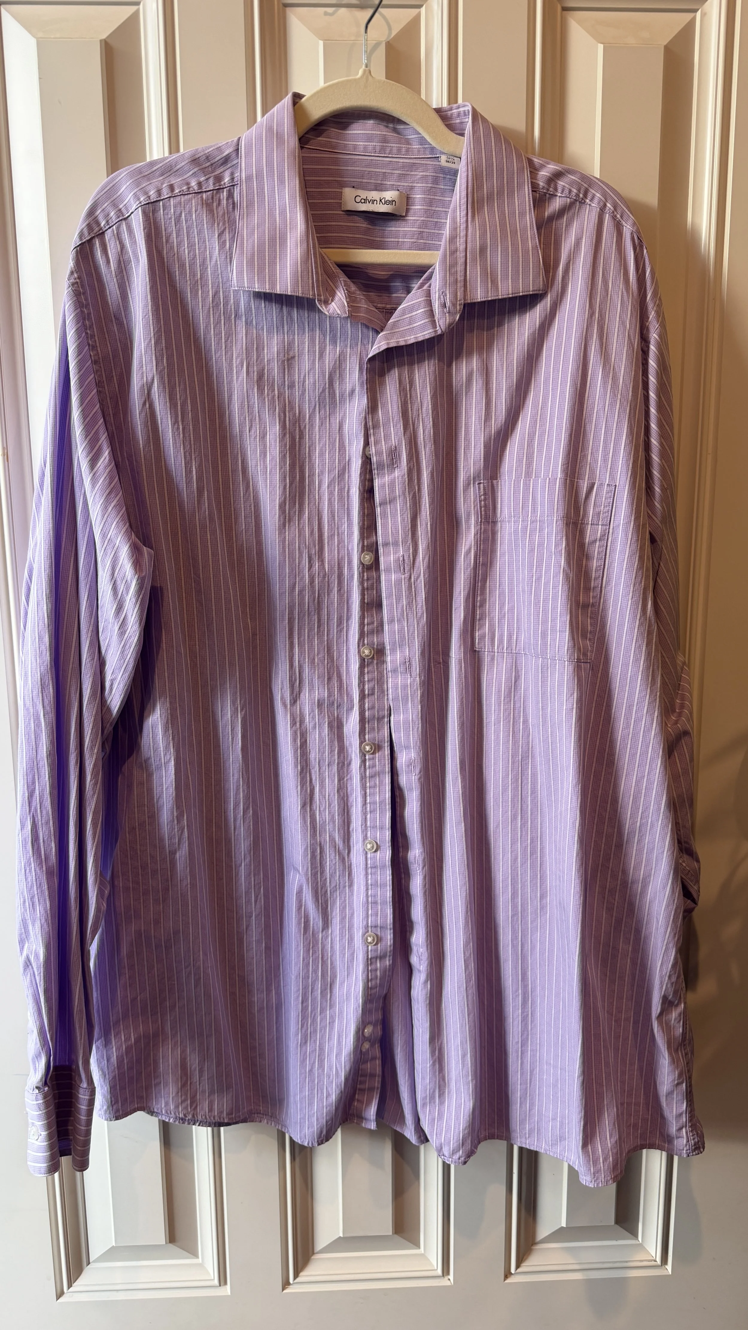 Calvin Klein Lavender Pinstripe Button-Down (Tall) (Copy)