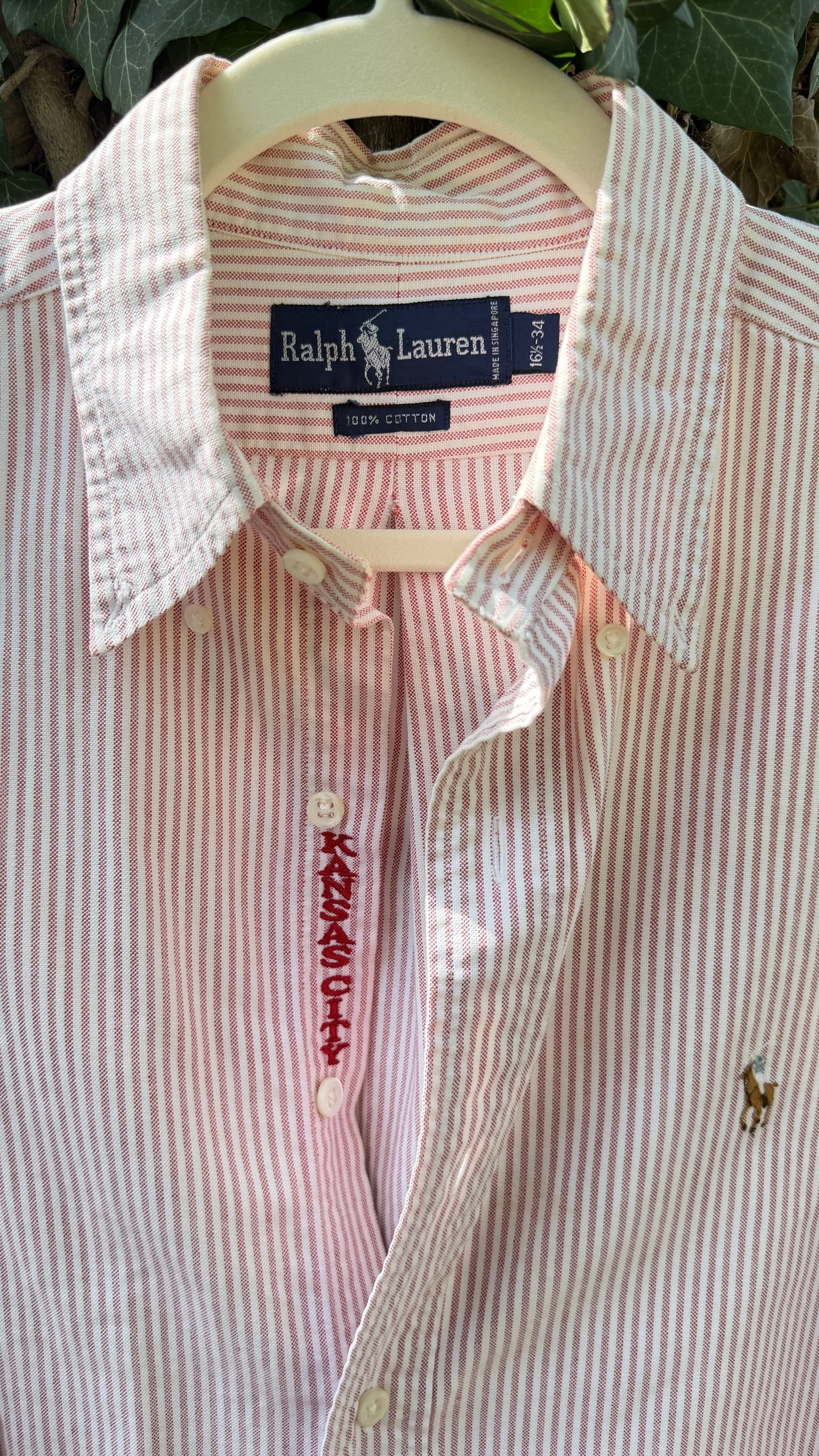 upcycled chiefs icon button-down // #118