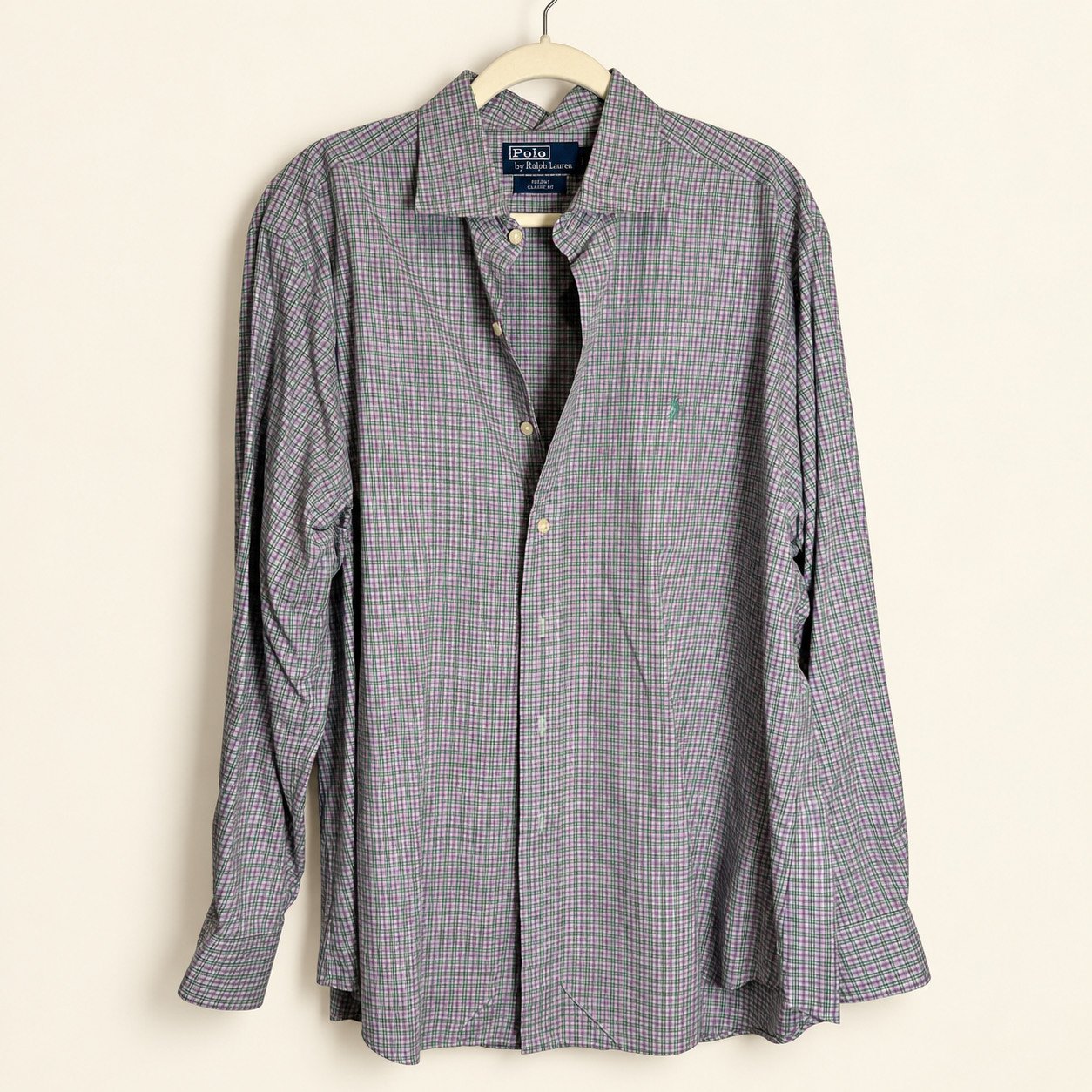 Ralph Lauren Purple & Green Plaid Button-Down
